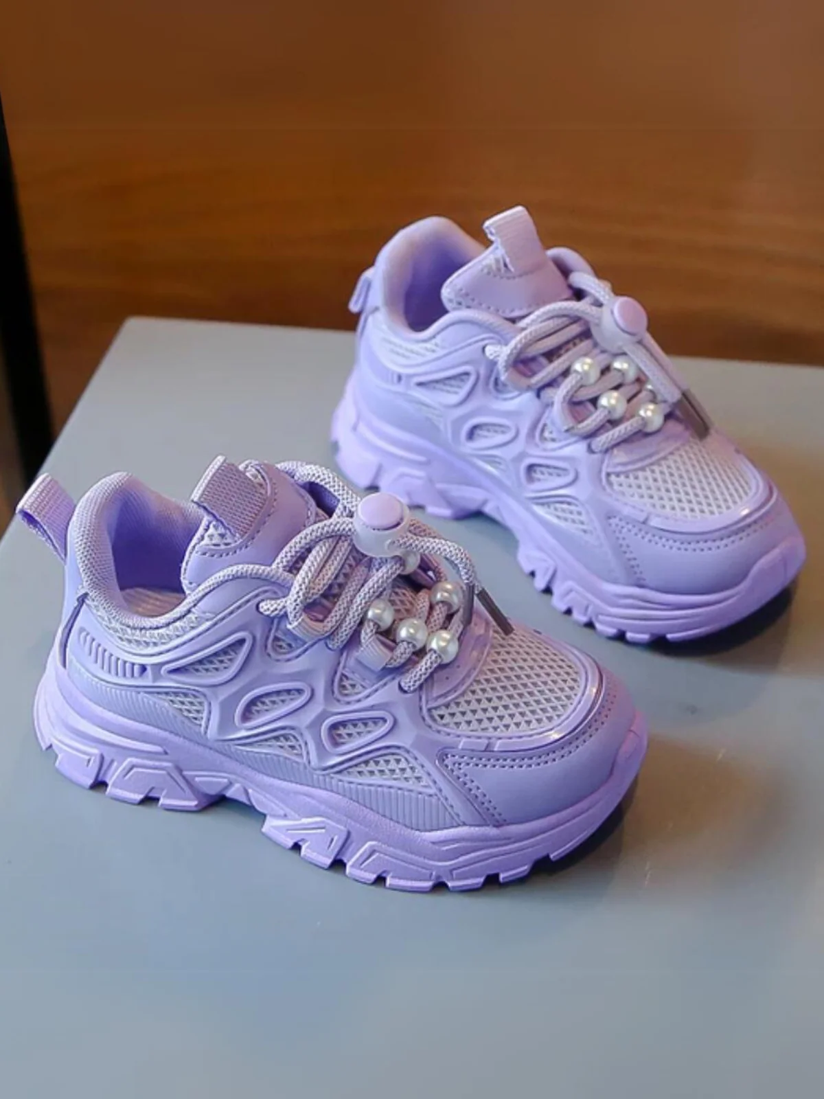 Girls Lightweight Mesh Running Sneakers - Comfort and Style By Liv and Mia - Image 4