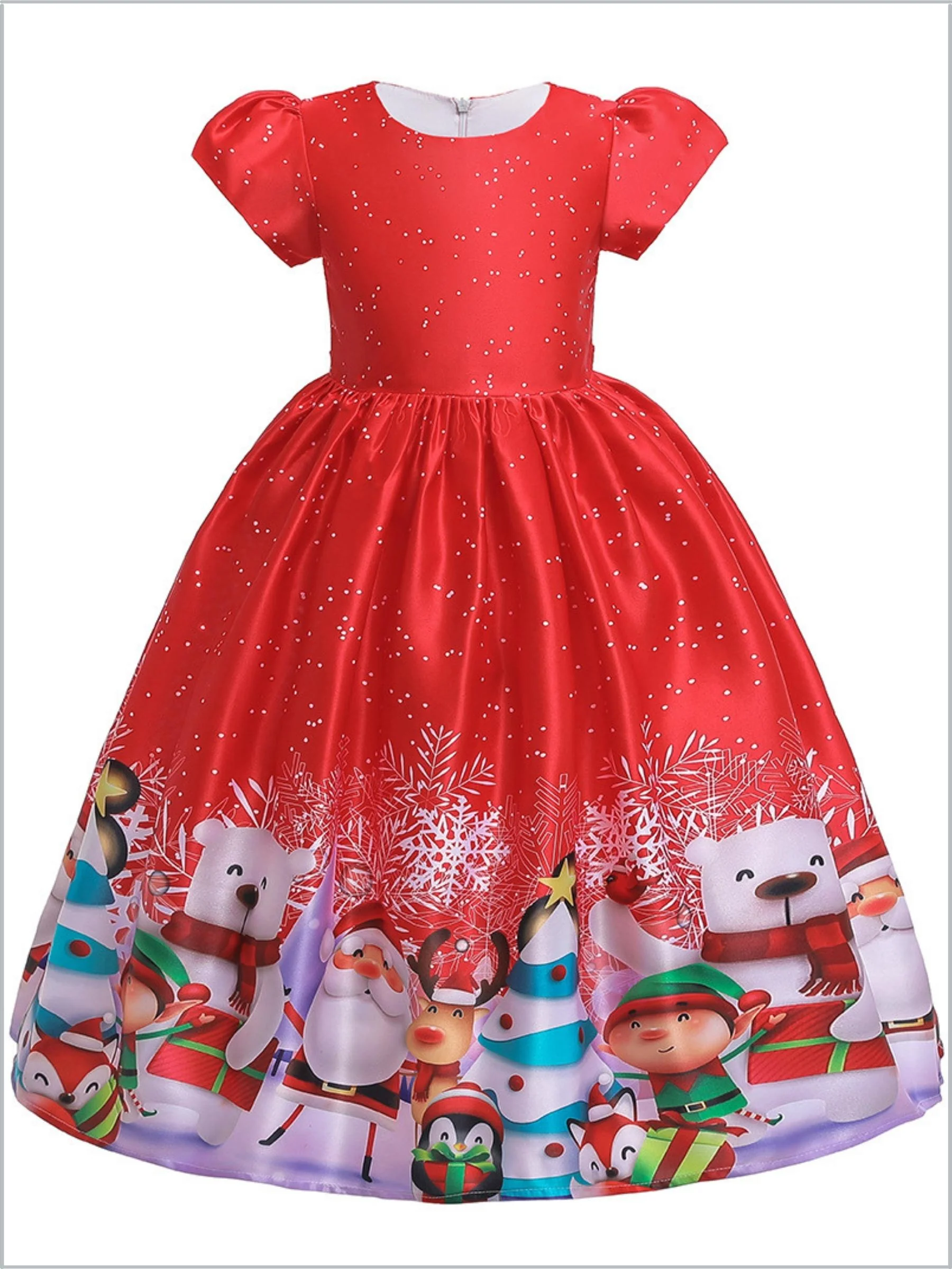Christmas Cheer Holiday Scene Dress - Image 3