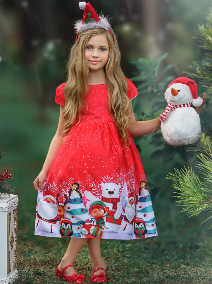Christmas Cheer Holiday Scene Dress - Image 4