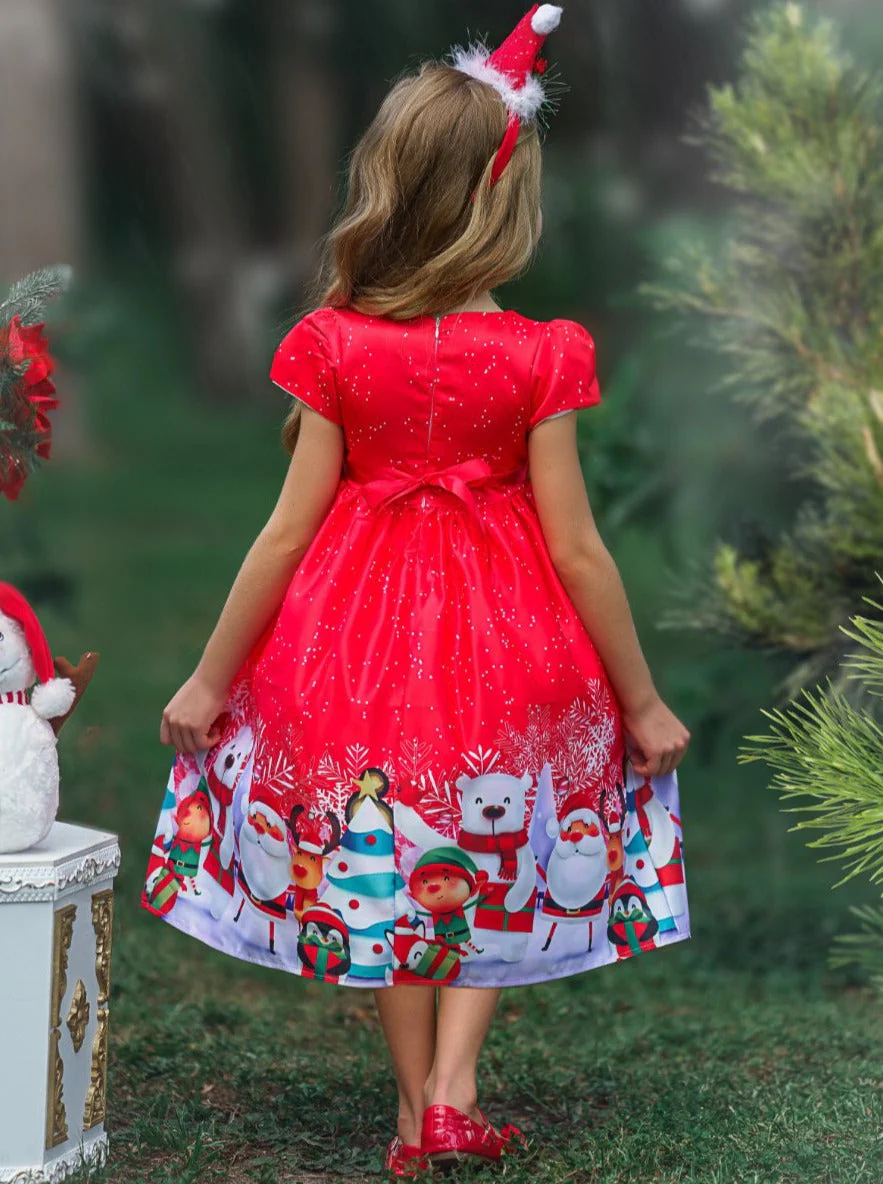 Christmas Cheer Holiday Scene Dress - Image 5