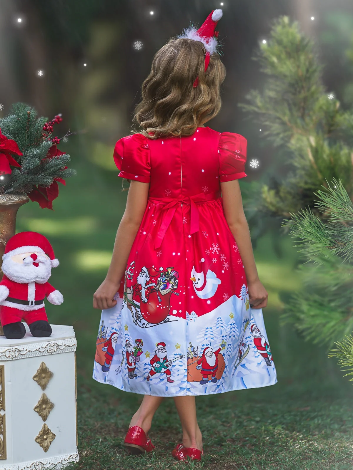 Santa's Rocking Winter Holiday Dress - Image 2
