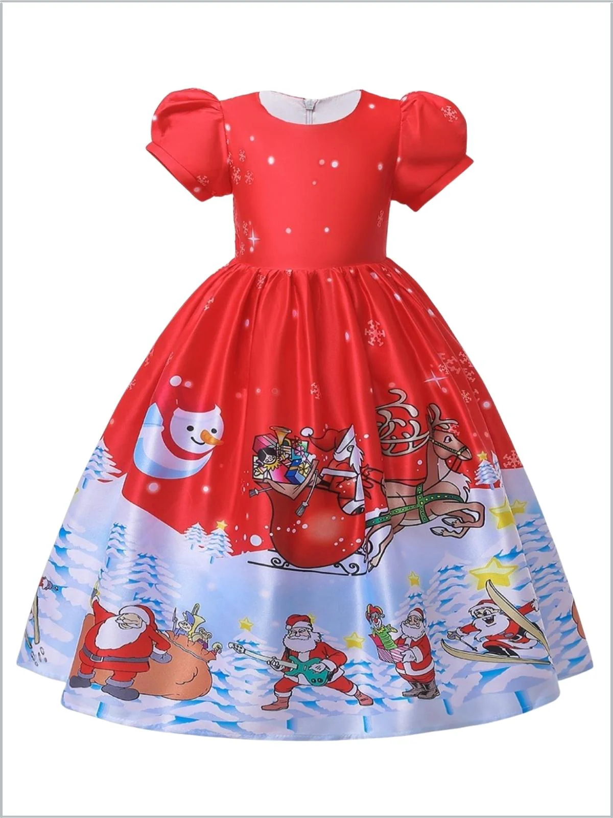 Santa's Rocking Winter Holiday Dress - Image 3