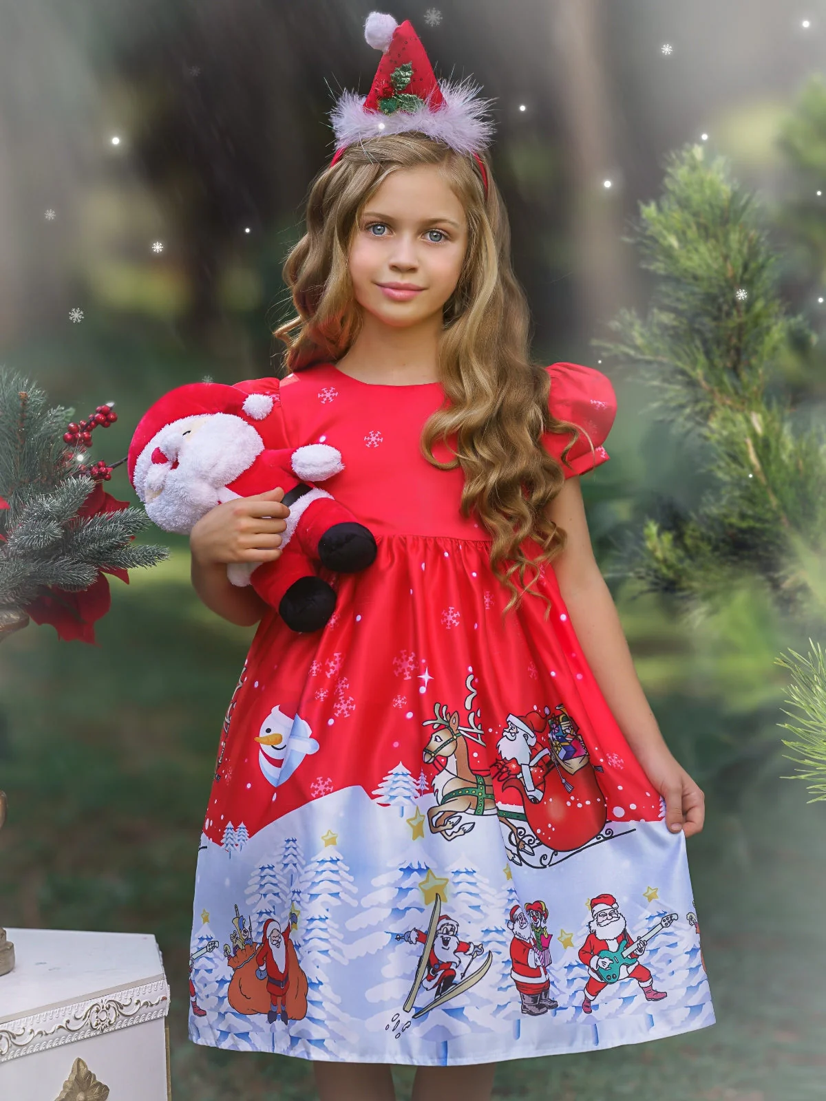 Santa's Rocking Winter Holiday Dress - Image 4