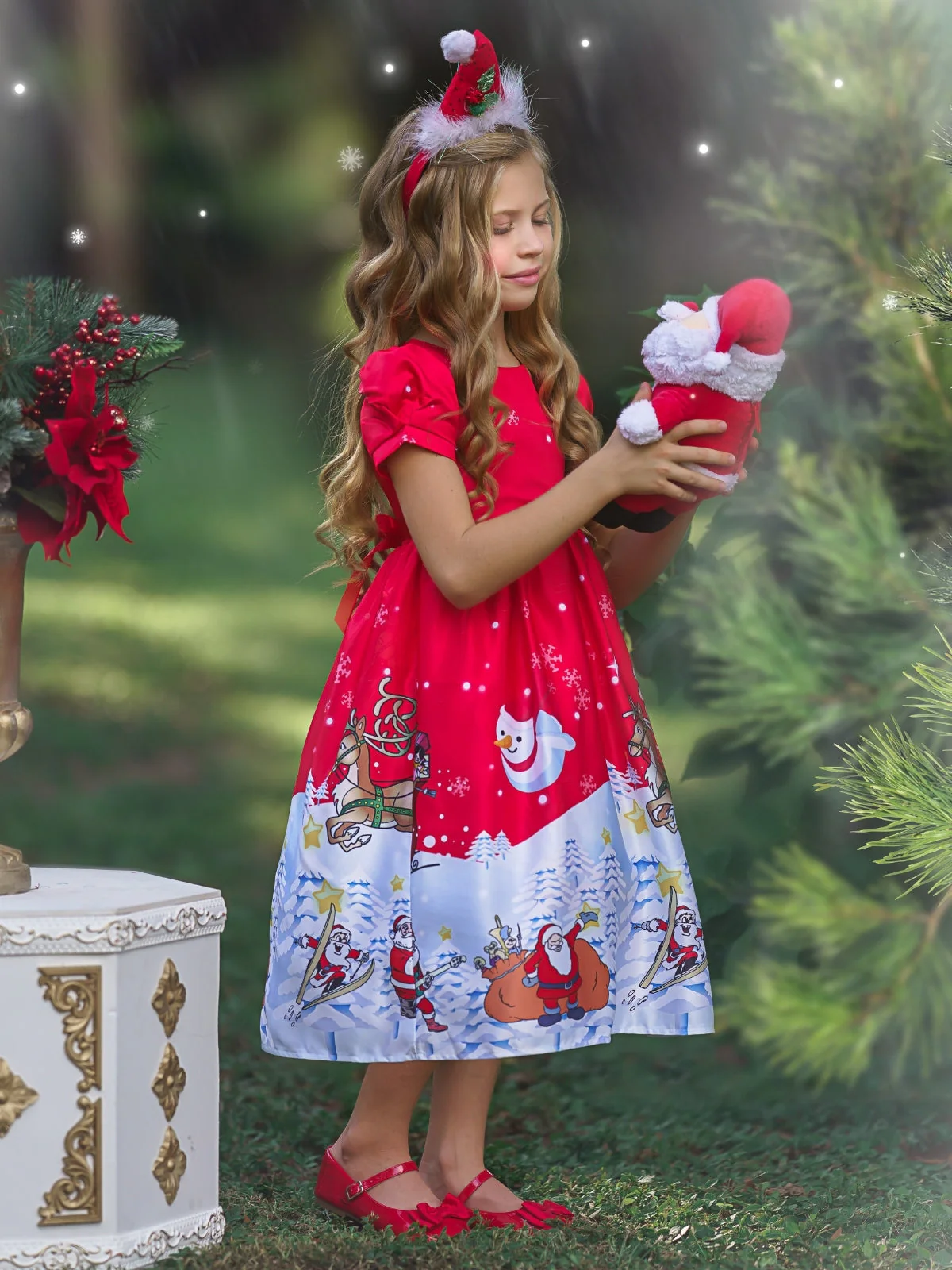 Santa's Rocking Winter Holiday Dress - Image 6