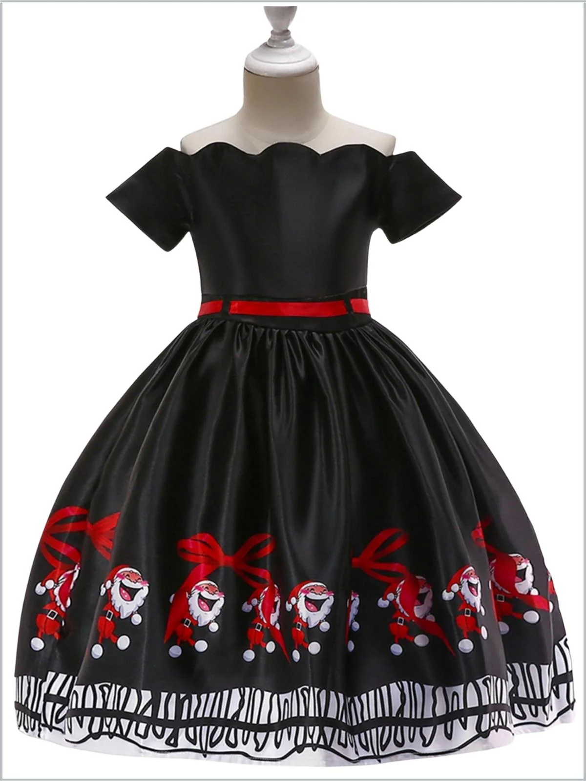 Joy to the World Holiday Scene Dress - Image 4