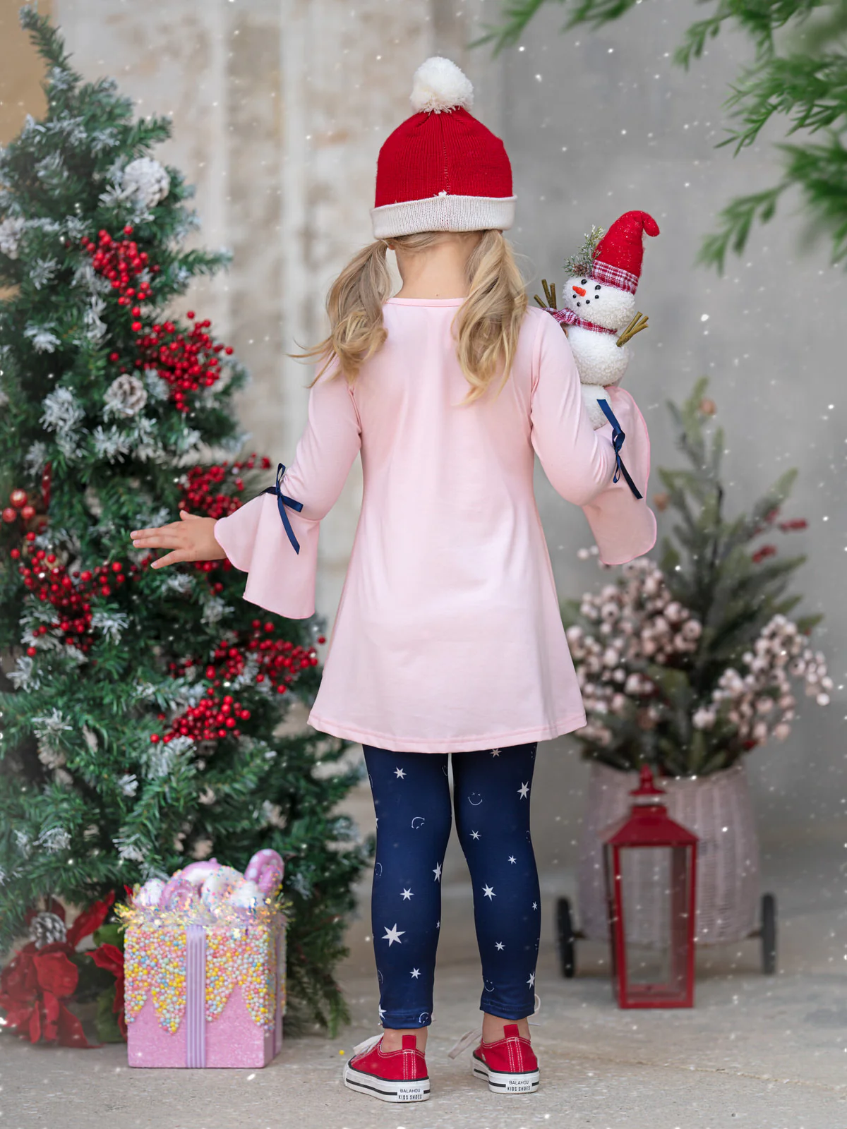 SmileyWorld Too Cute Ruffled Tunic Top and Legging Set - Image 4