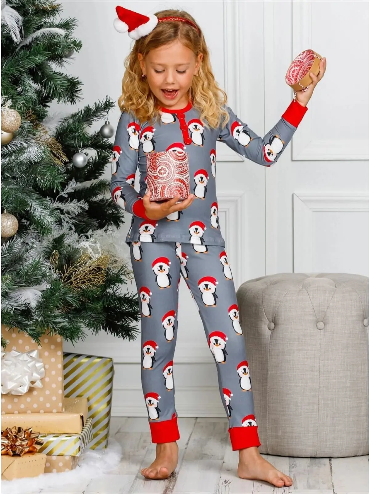Christmas Penguin Pajama Set - Image 2