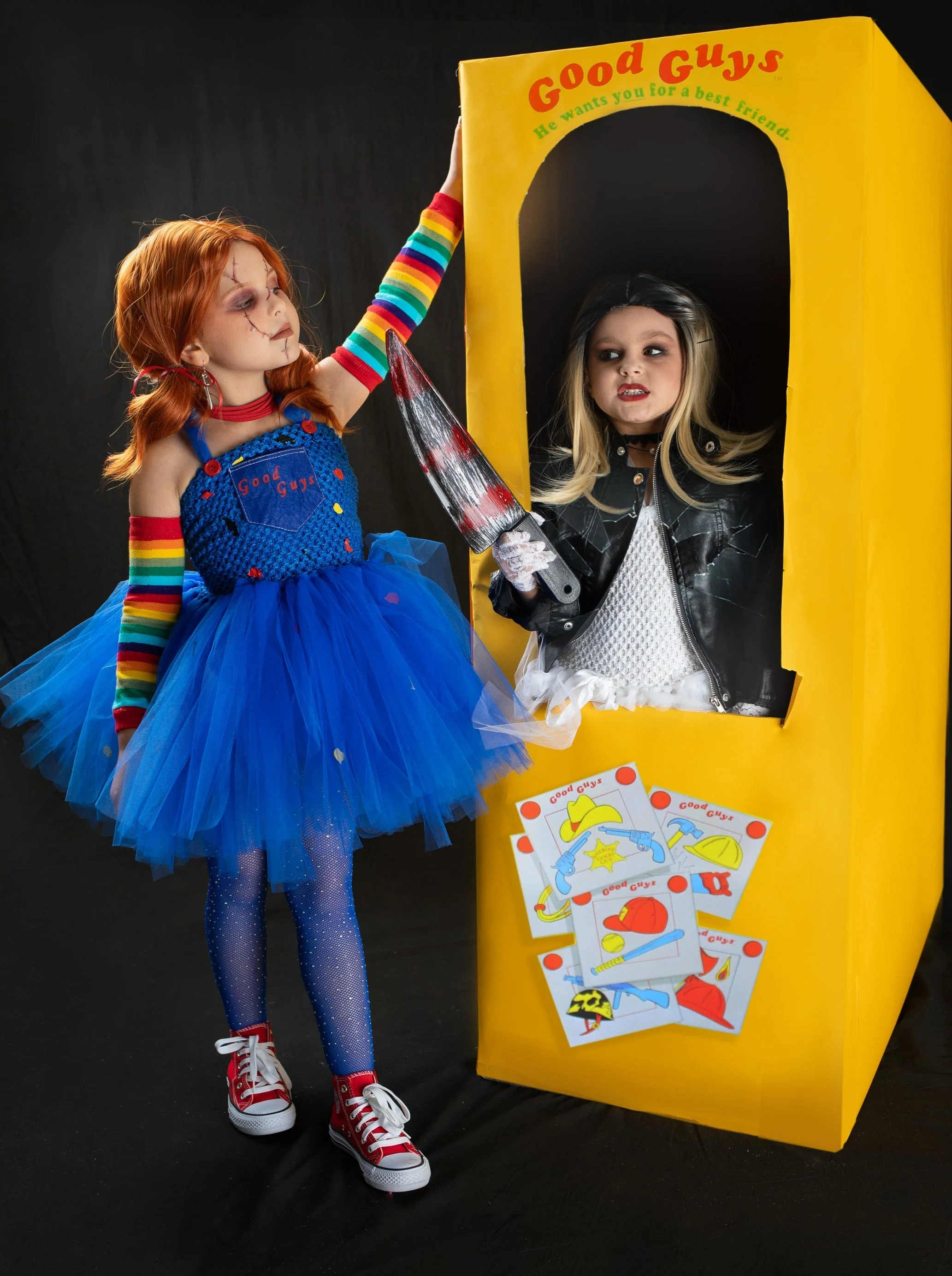 Girls Chucky Inspired Tutu Costume Dress - Image 2