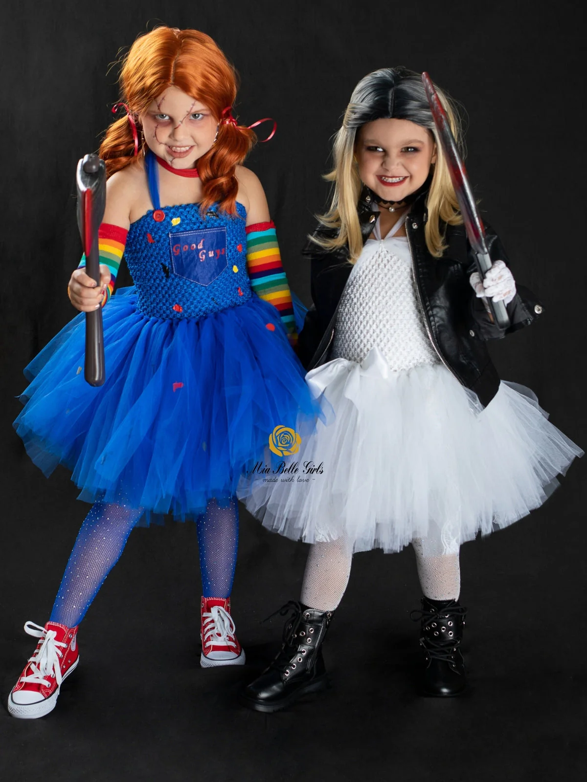 Girls Chucky Inspired Tutu Costume Dress - Image 4