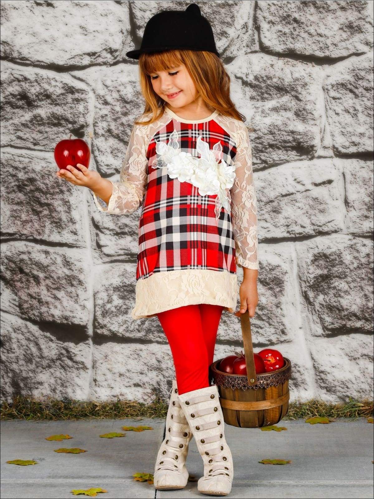 Girls Classic Beauty Tunic and Legging Set - Image 2