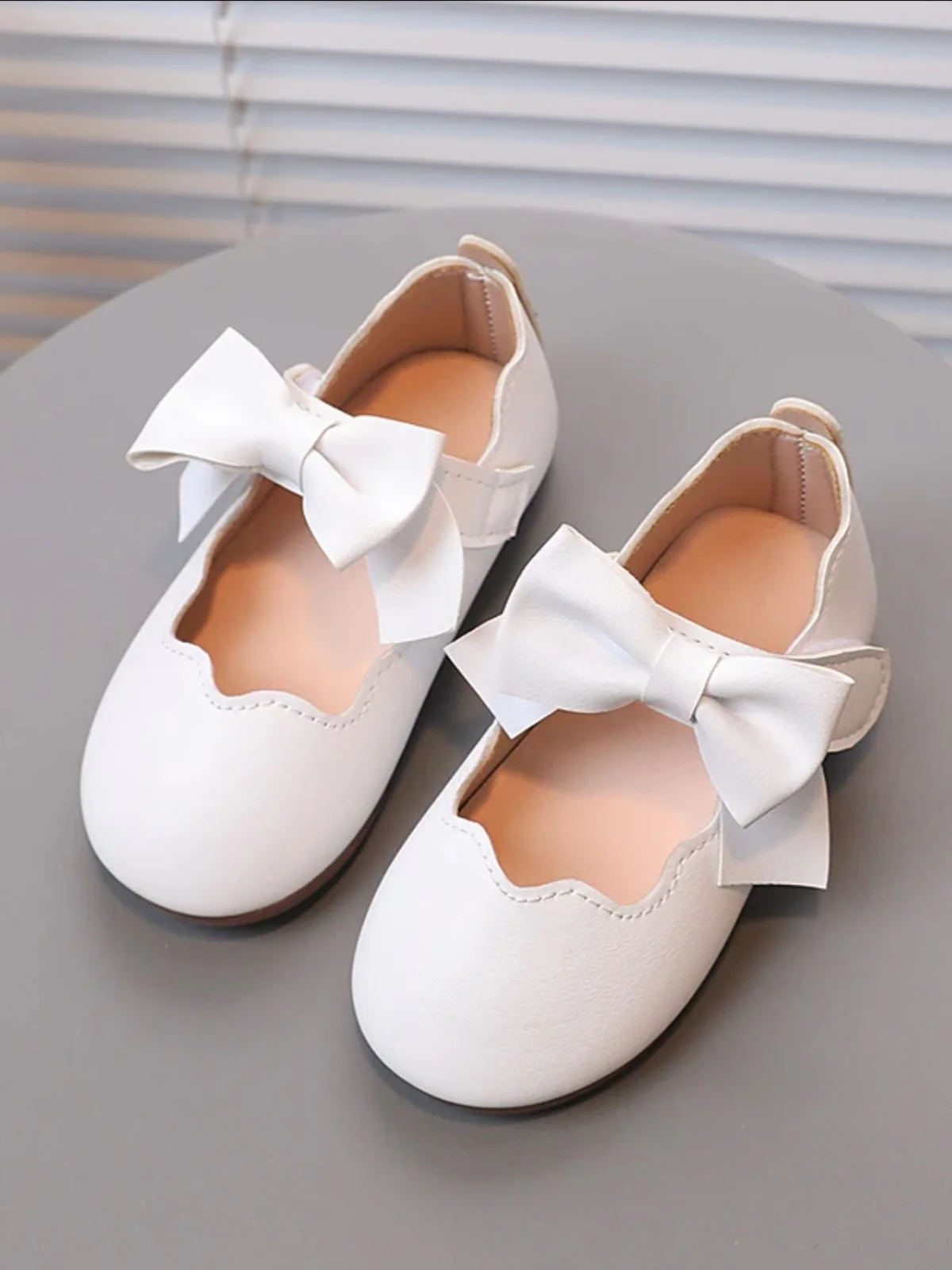 Girls Classic Bow Design Shoes By Liv and Mia - Image 2
