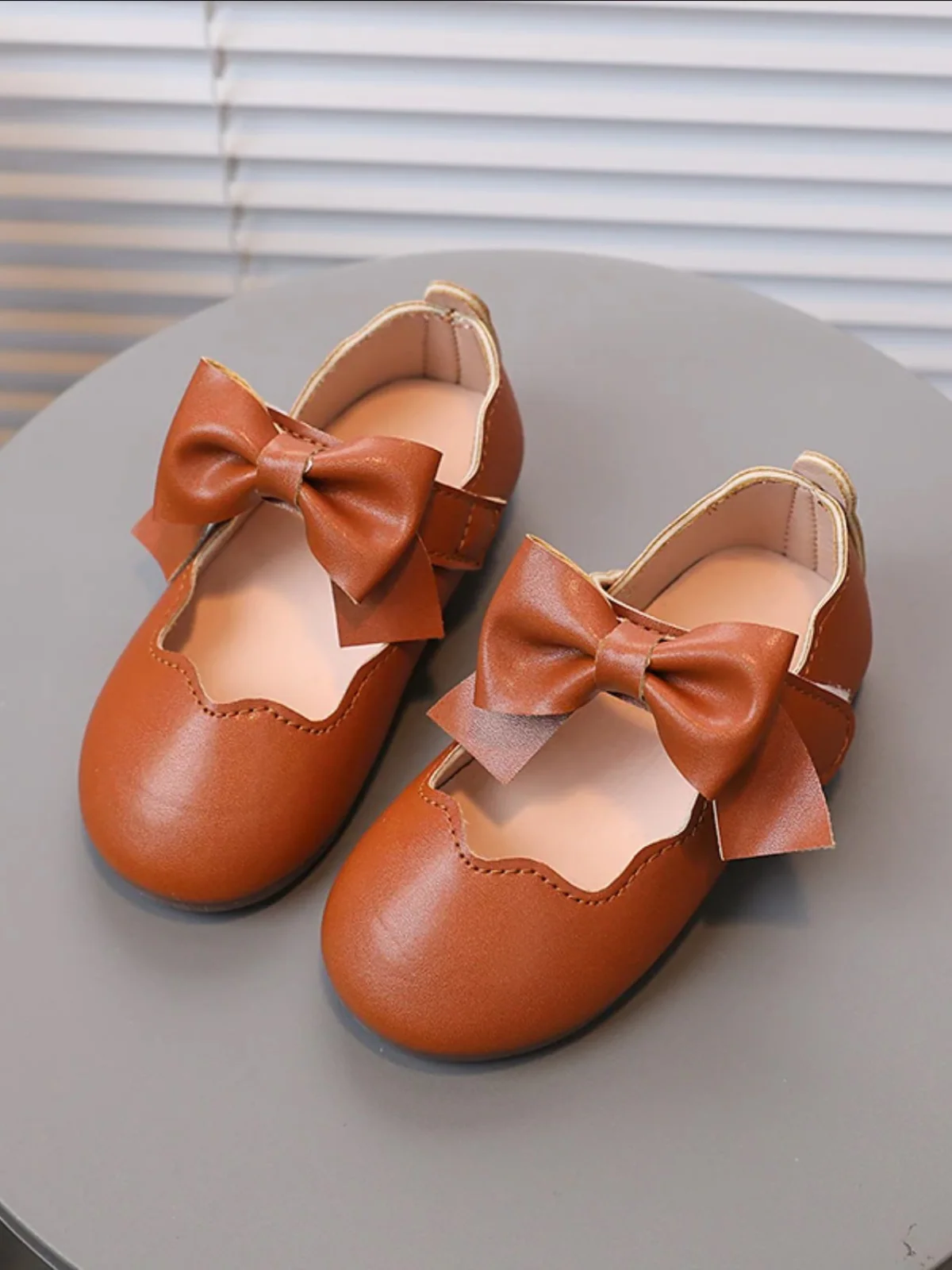 Girls Classic Bow Design Shoes By Liv and Mia - Image 6