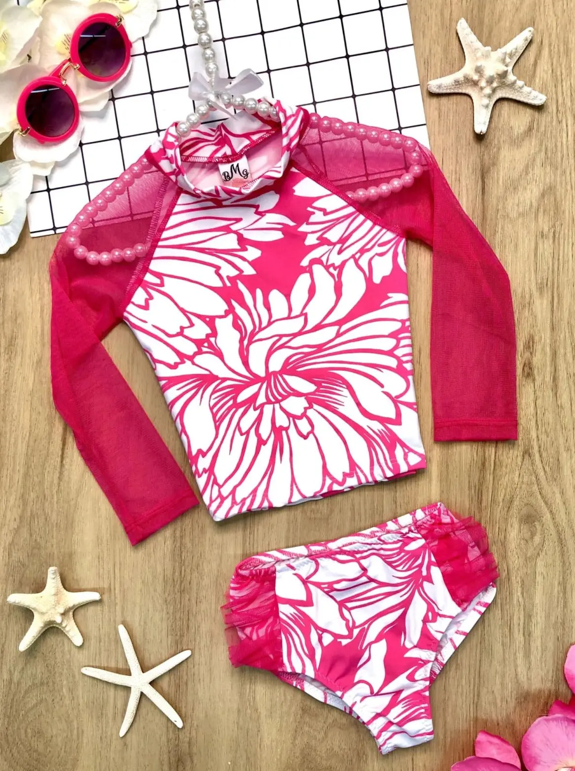 Party Starter Rash Guard Two Piece Swimsuit - Image 13