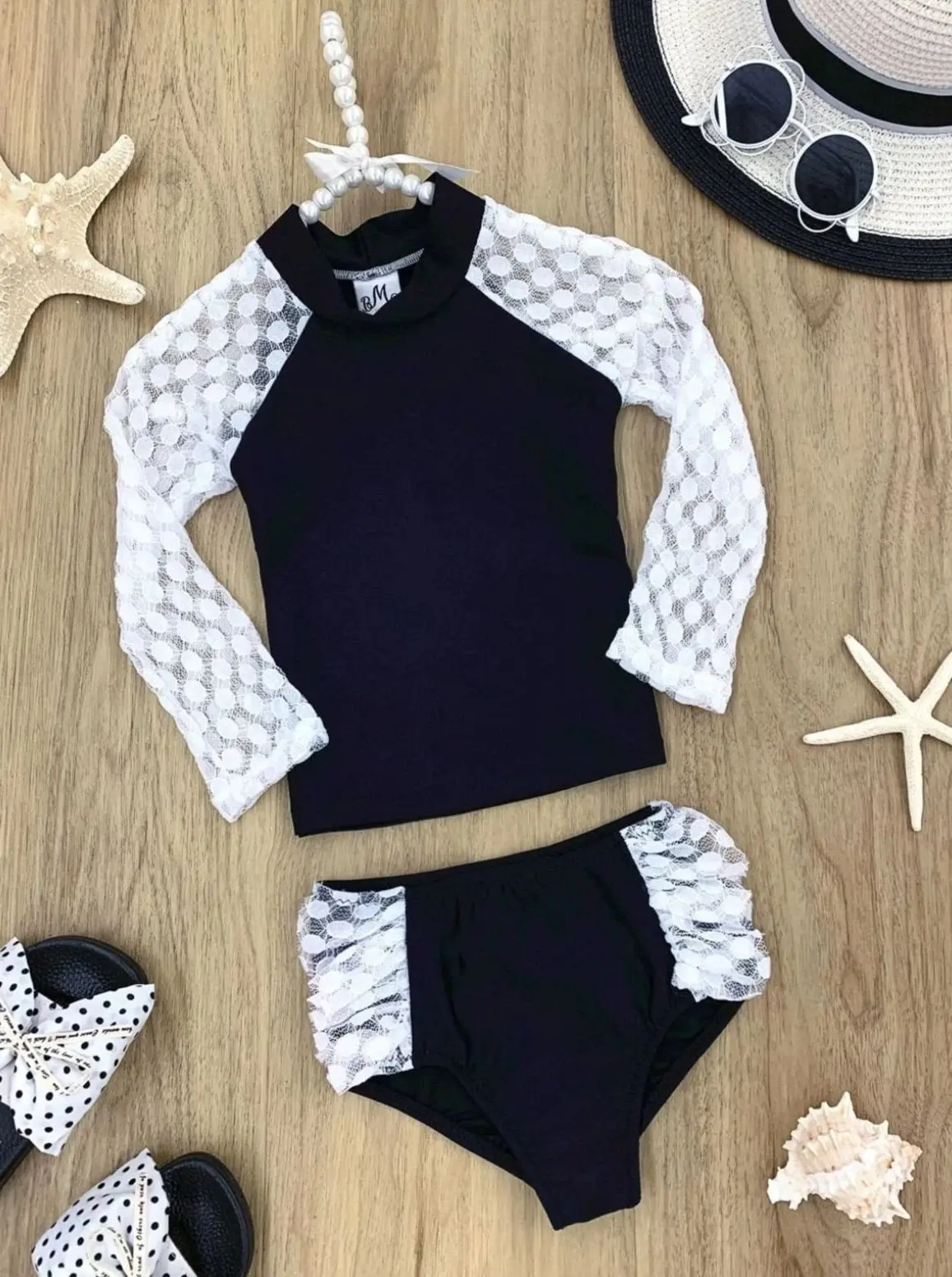 Party Starter Rash Guard Two Piece Swimsuit - Image 2