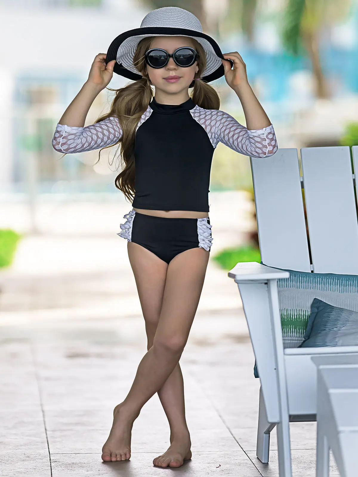 Party Starter Rash Guard Two Piece Swimsuit - Image 6