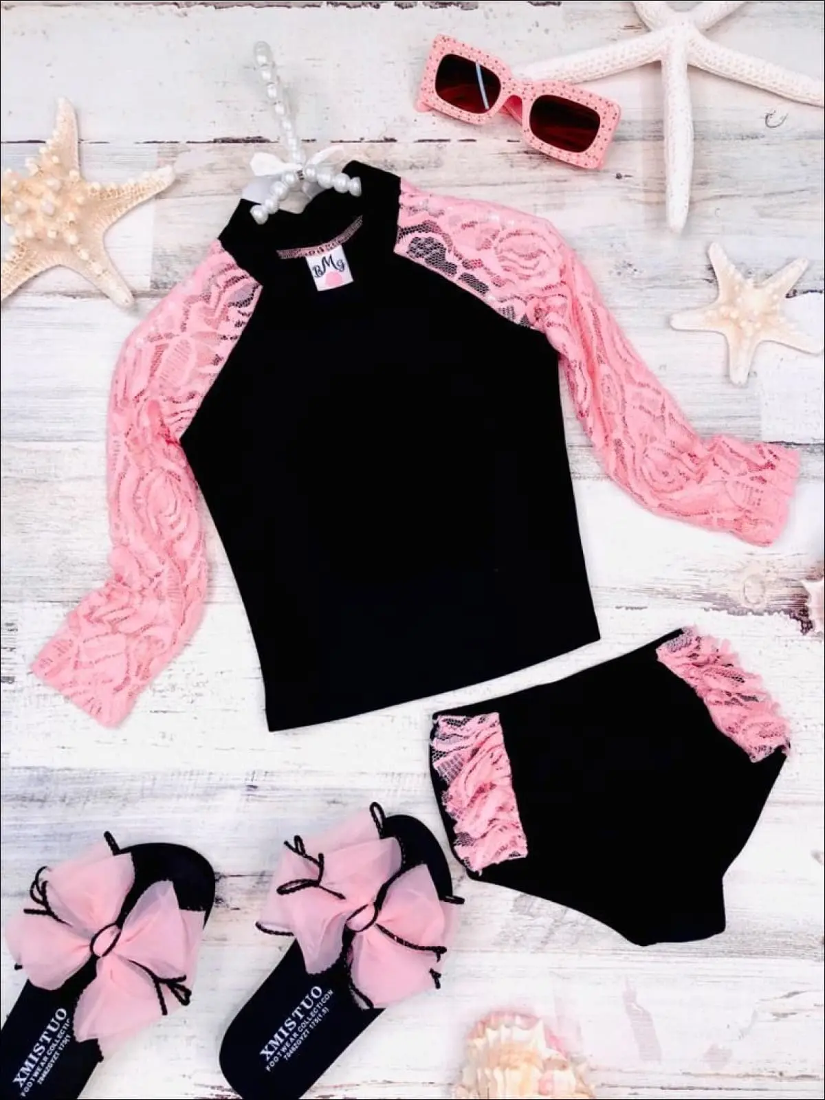 Party Starter Rash Guard Two Piece Swimsuit - Image 7