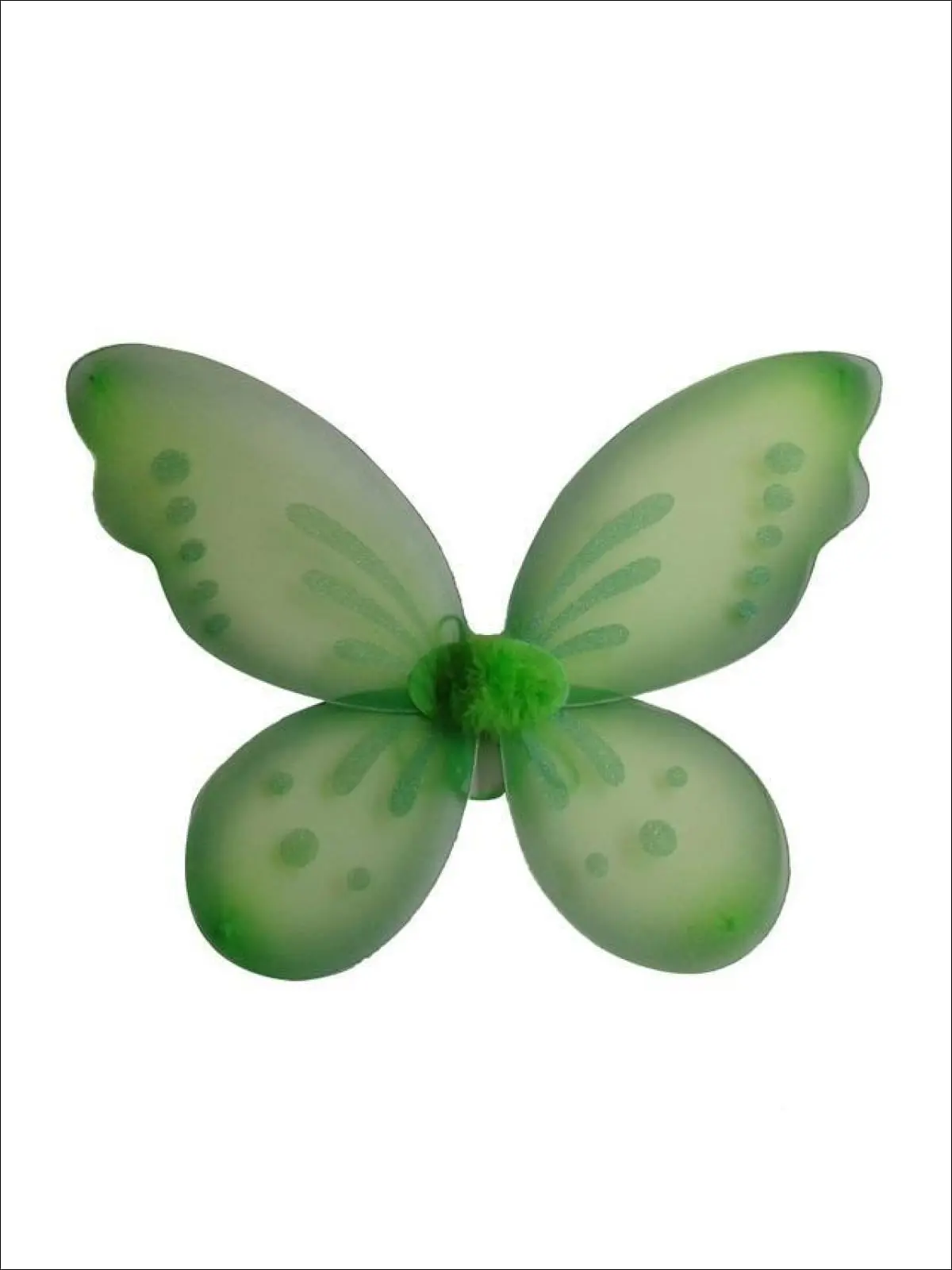 Girls Green Glitter Fairy Wings - Image 2