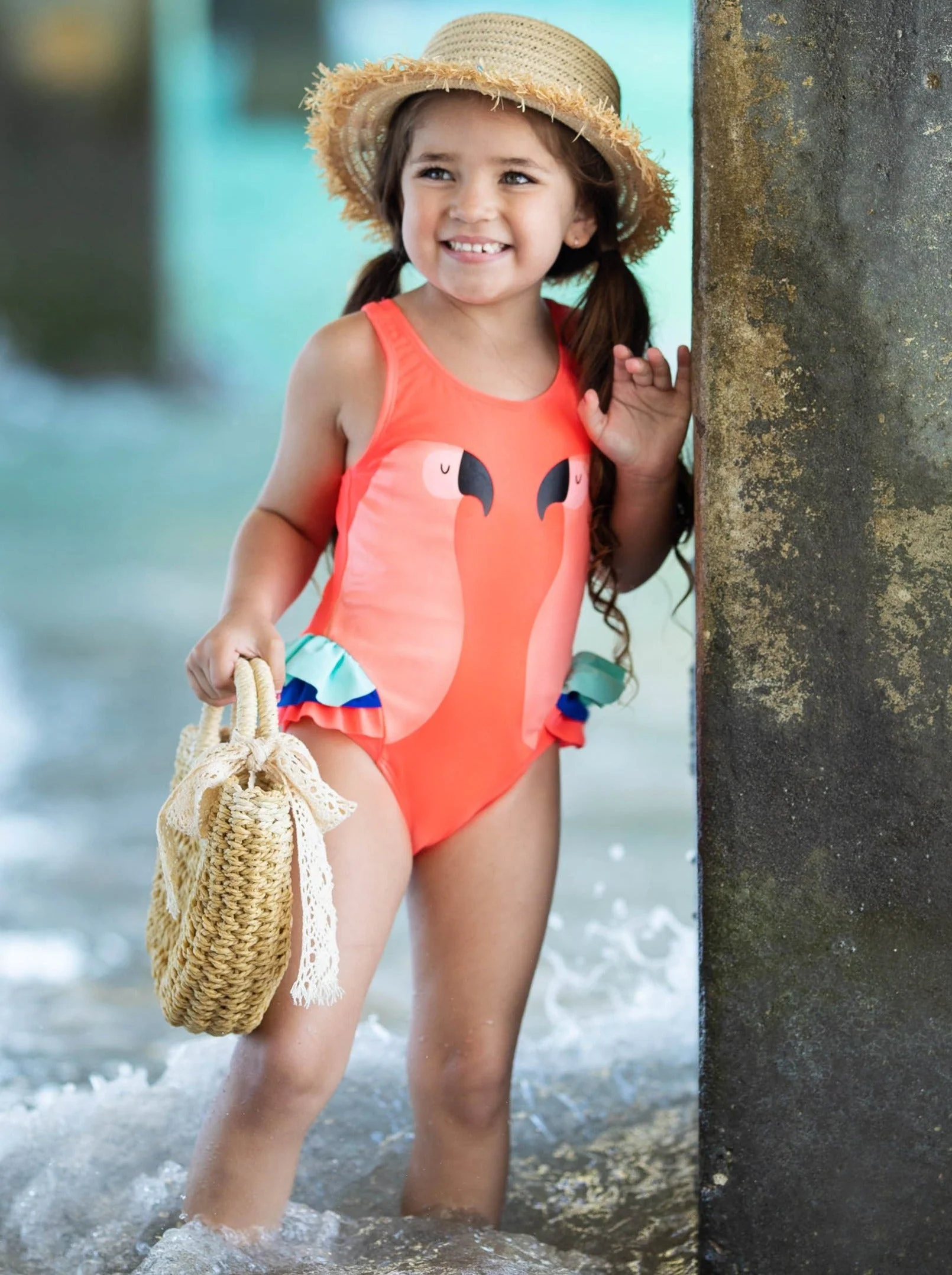 Colorful Parrot One Piece Swimsuit - Image 3