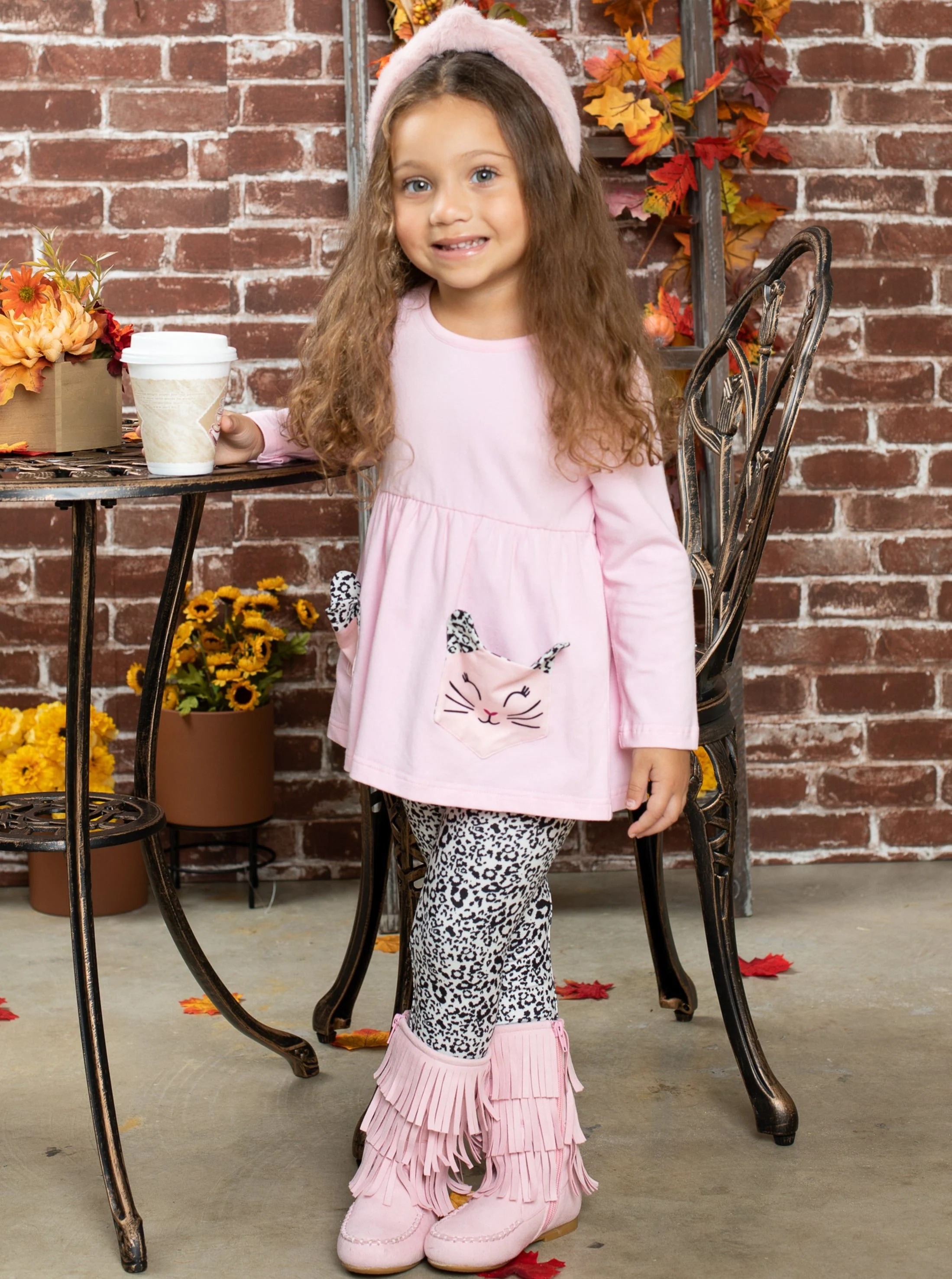 Cutest Kitty Kat Tunic And Leopard Legging Set - Image 4