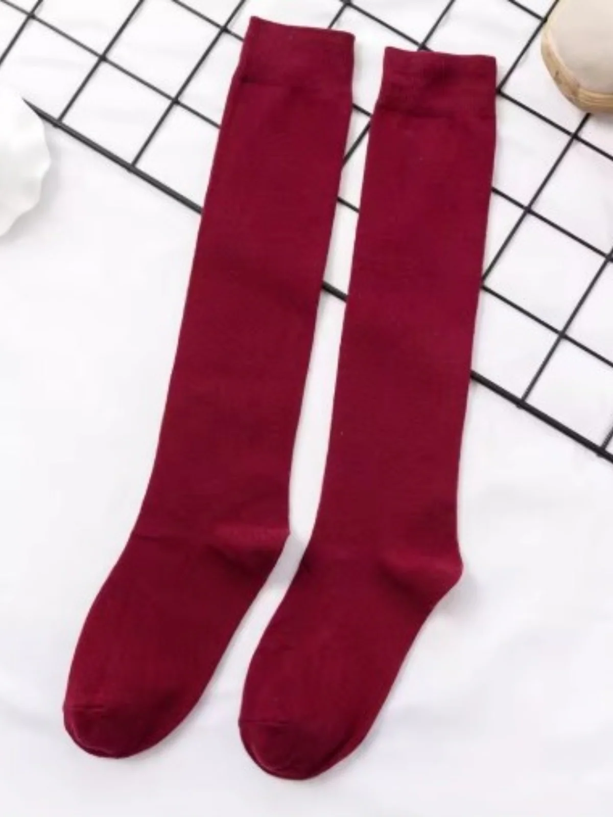 Girls Cotton Knit Knee-High Socks - Image 3