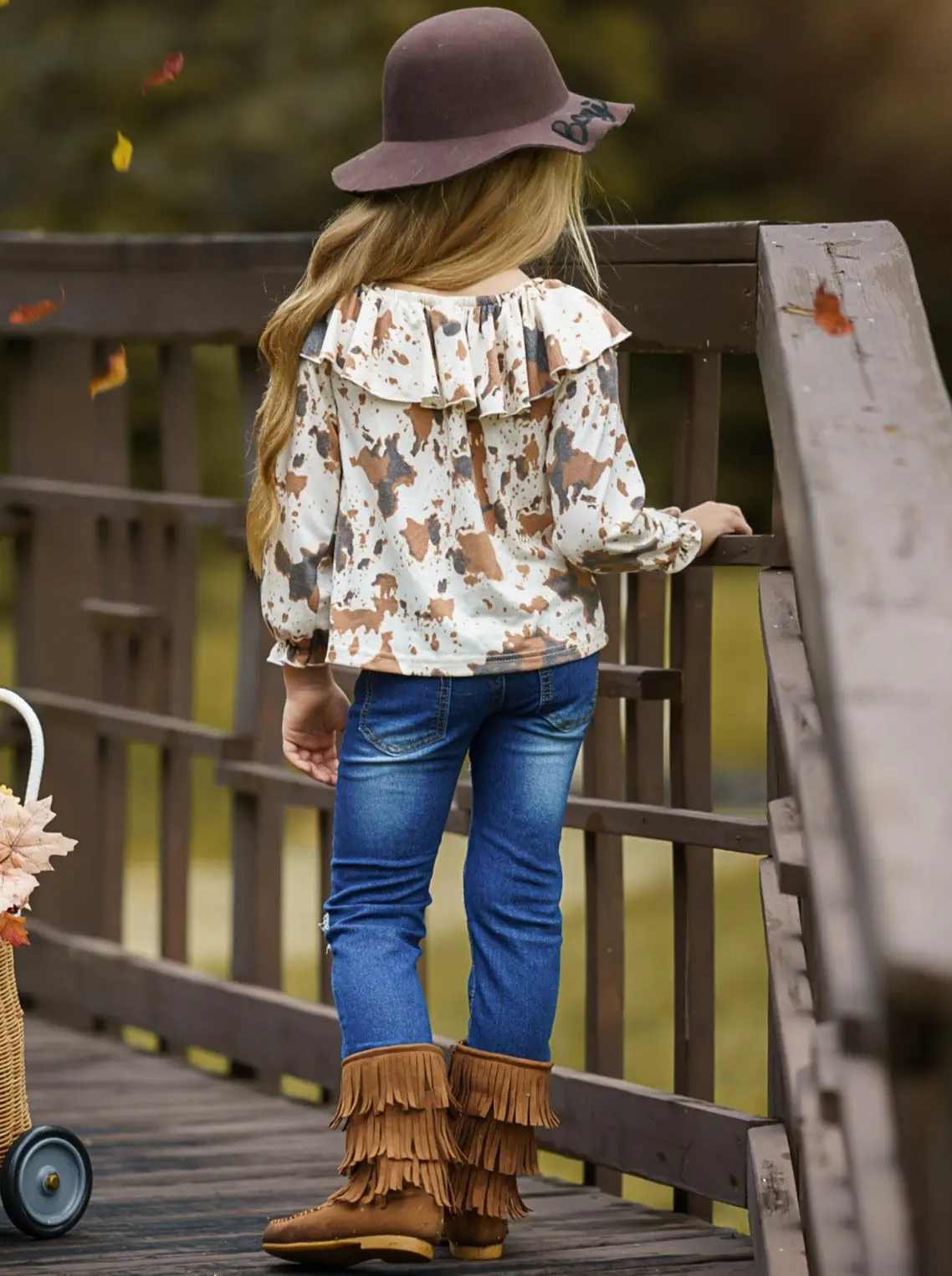 Rodeo Ready Patched Jeans Set - Image 5