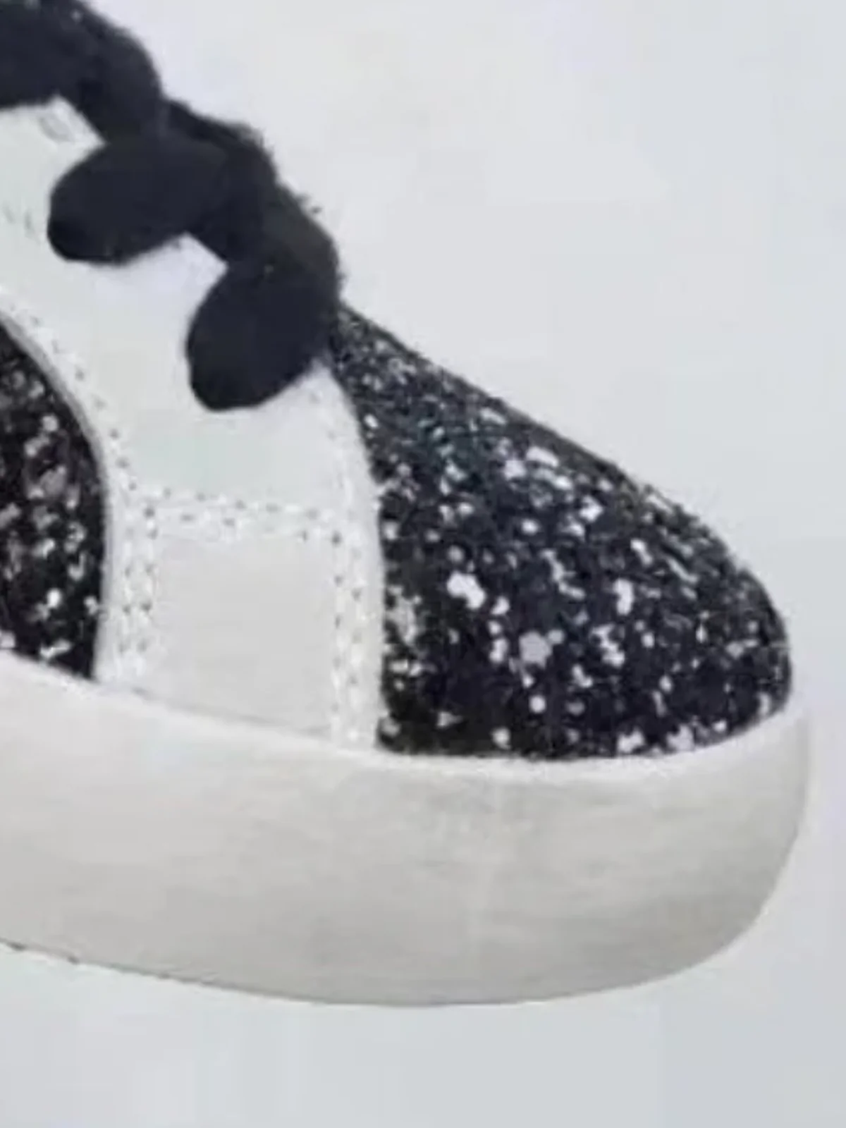 Girls Cozy Glitter Fur Sneakers by Liv and Mia - Image 3