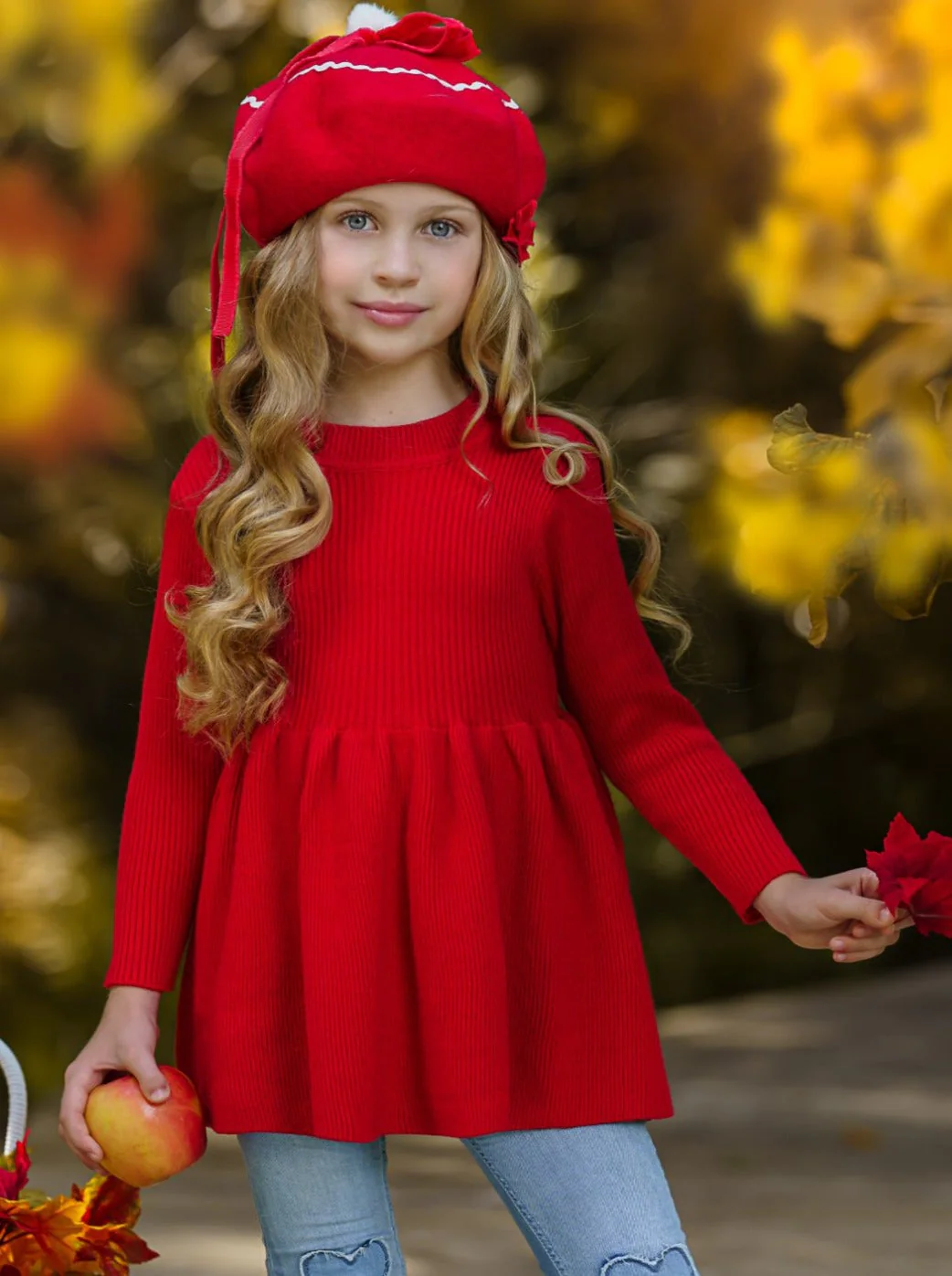 Cozy Weather Cherry Knit Tunic Sweater - Image 2