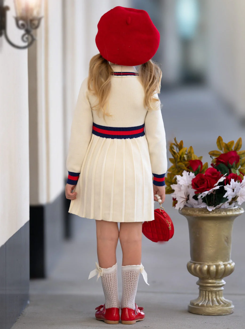 Ready and Preppy Knit Sweater Dress - Image 2