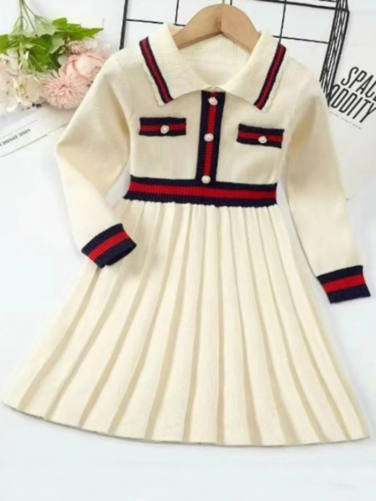 Ready and Preppy Knit Sweater Dress - Image 4