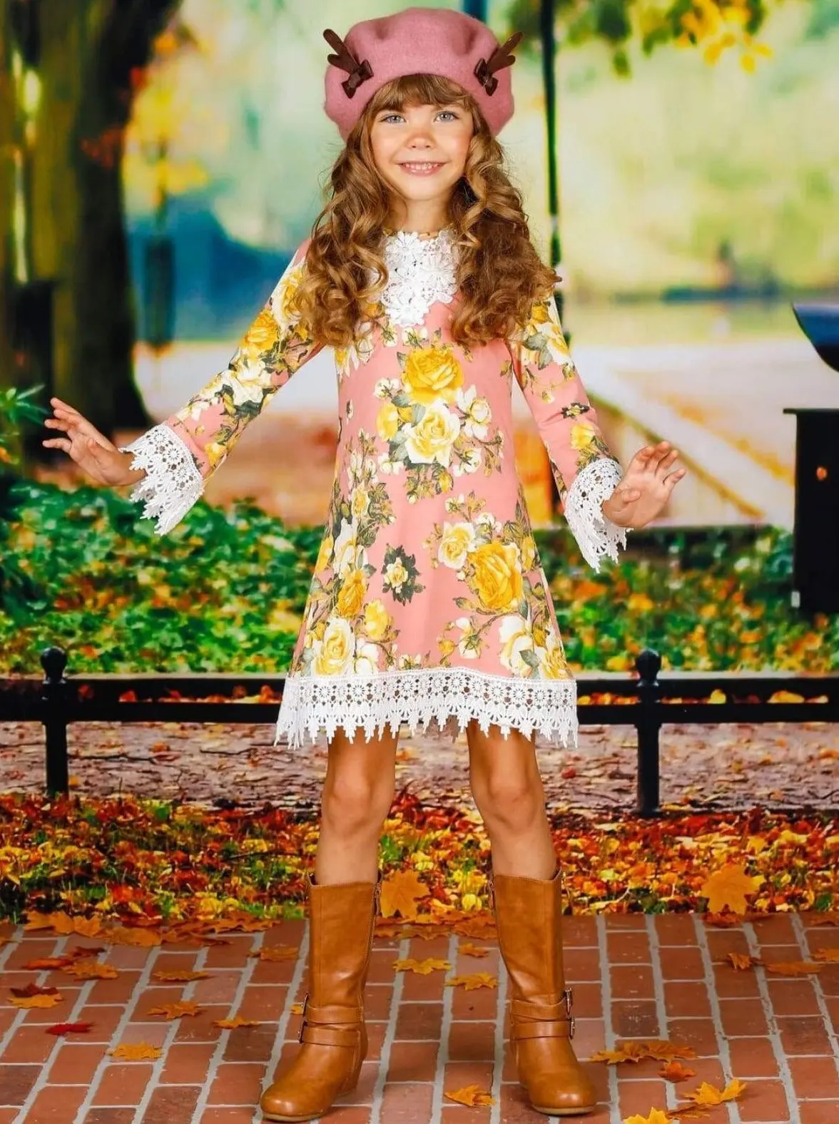 Cute Crochet Boho Floral Dress - Image 3