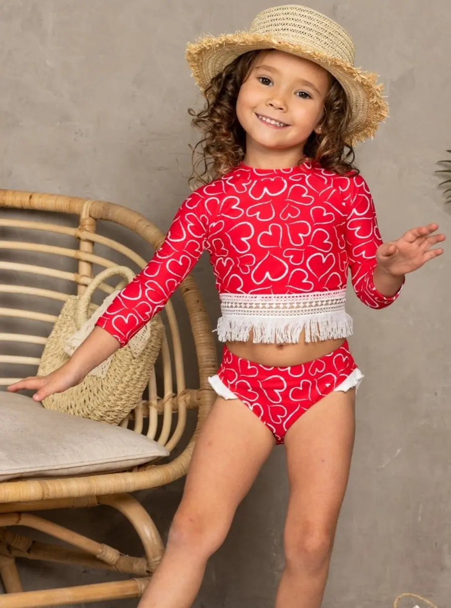Weekend Getaway Rash Guard Two Piece Swimsuit - Image 2