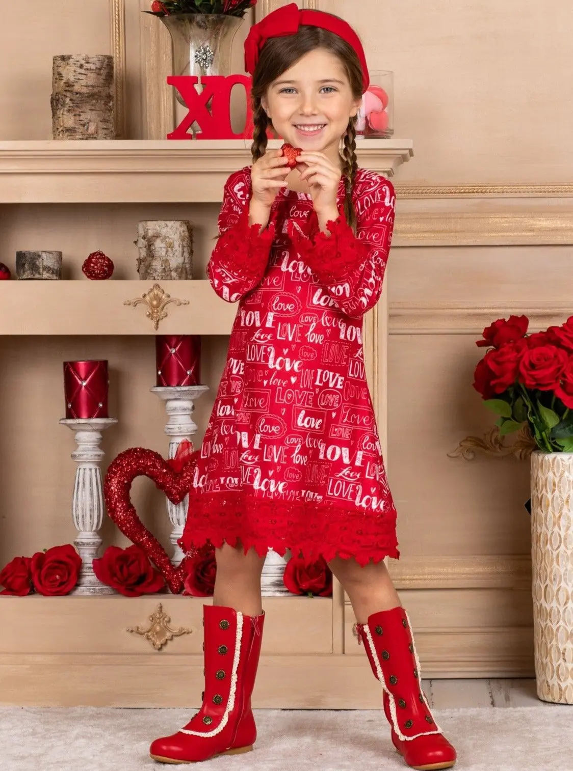 Cross My Heart Crochet Hem Dress - Image 4