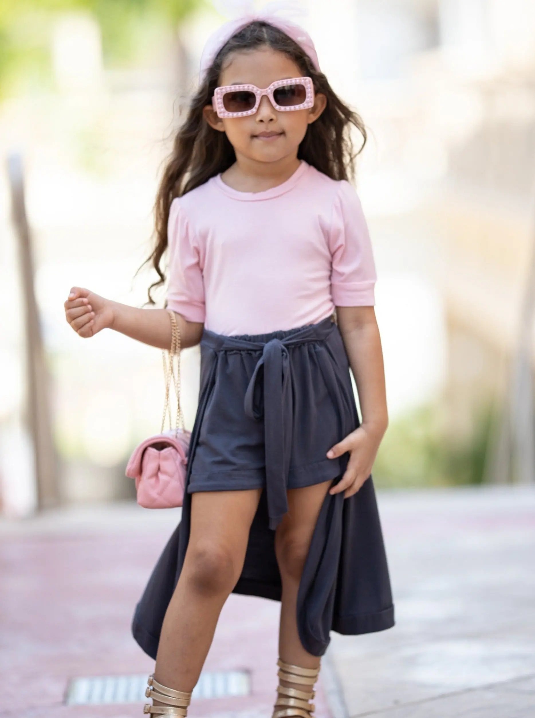 Sweet N Sassy Wrap Train Shorts Set - Image 8