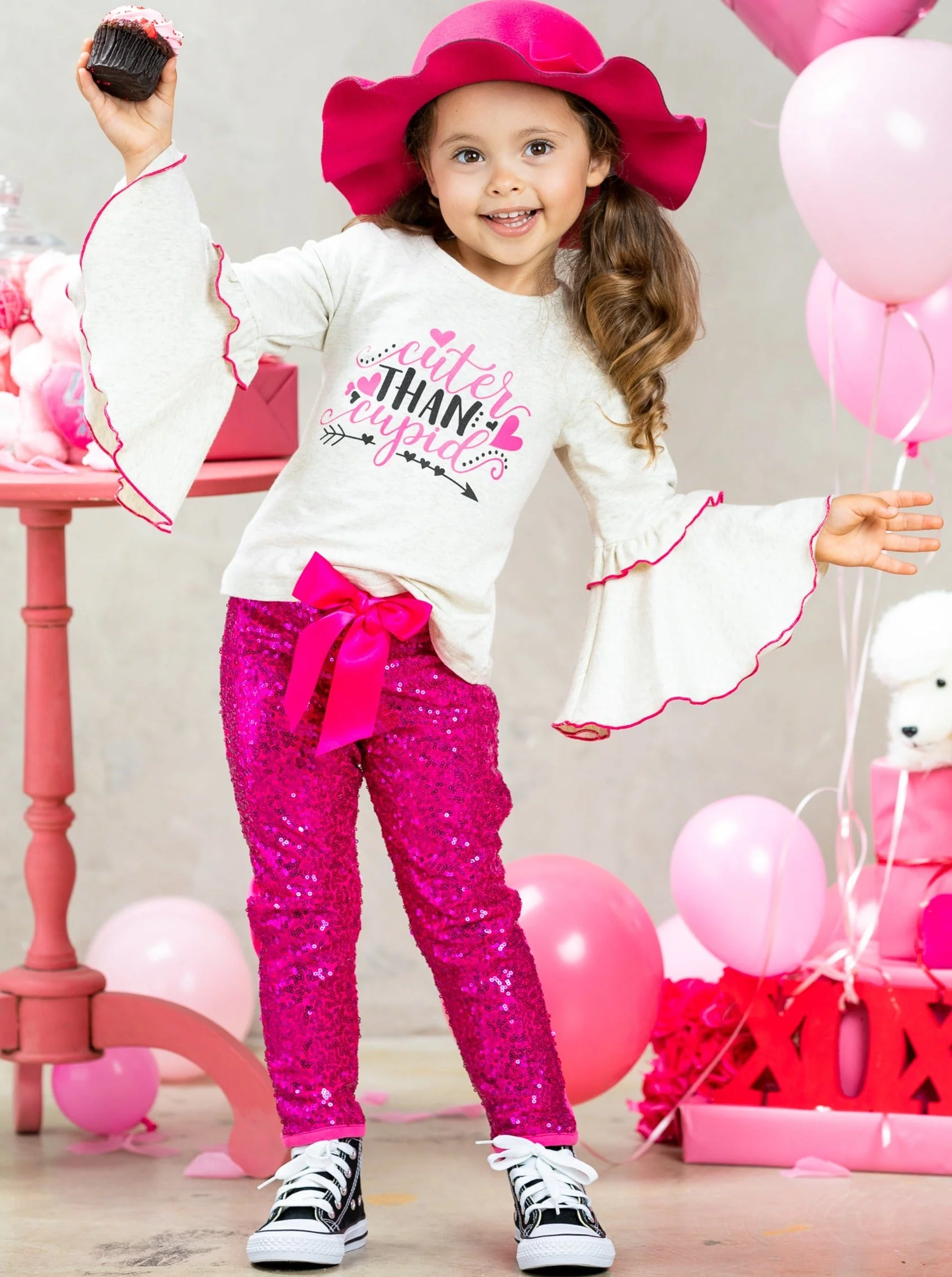 Cuter Than Cupid Sequin Legging Set - Image 4