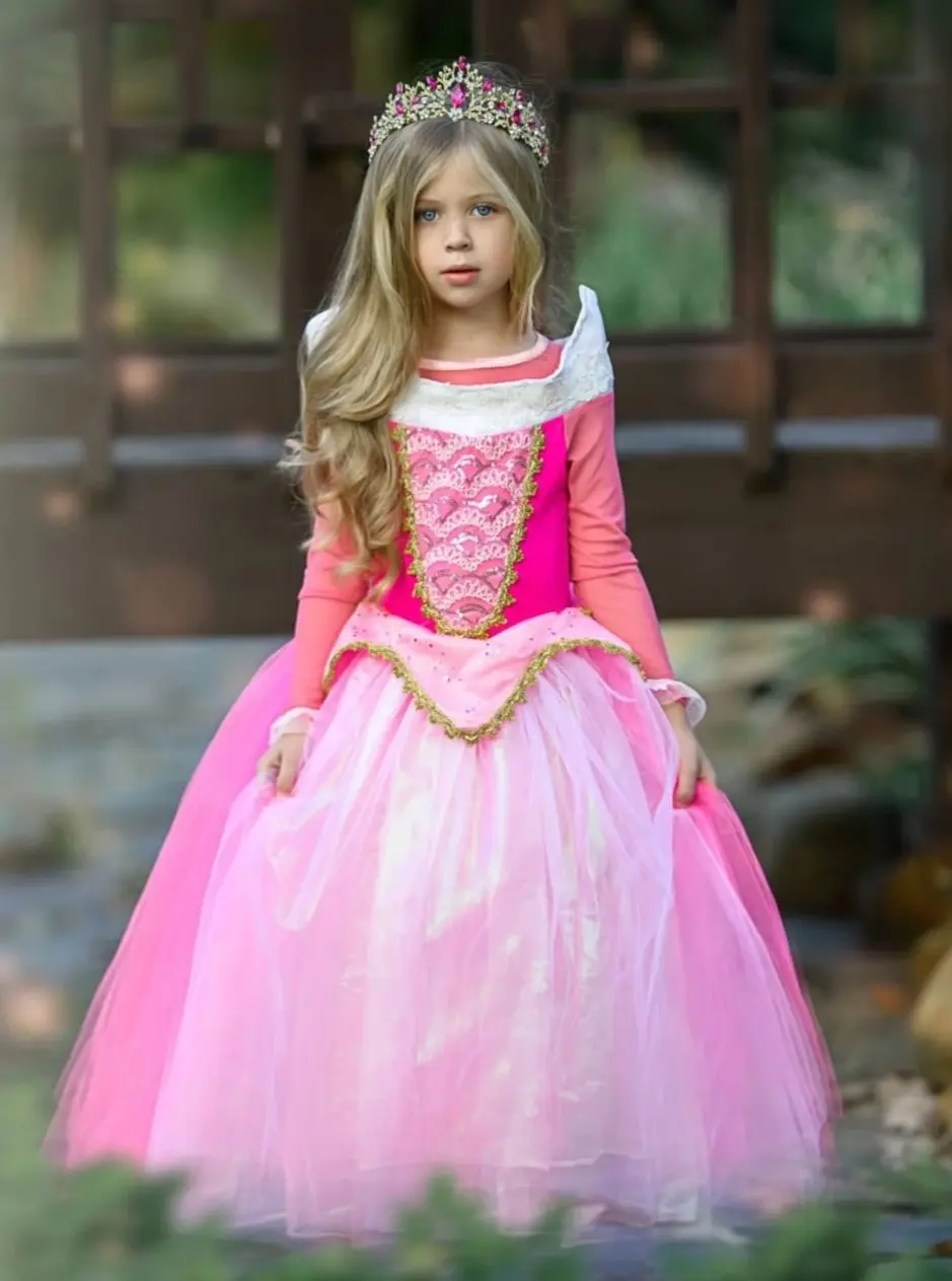 Girls Deluxe Sleeping Cutie Princess Costume Gown - Image 3