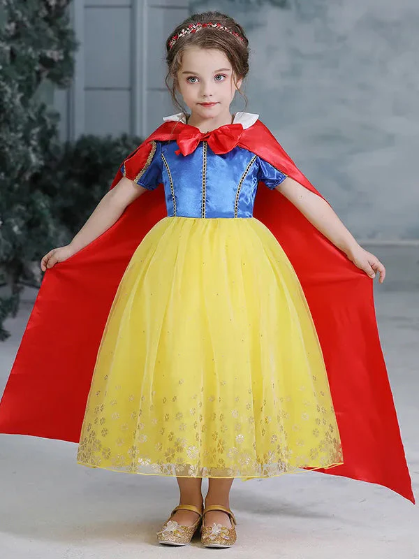 Girls Deluxe Snow White Inspired Costume Dress - Image 3