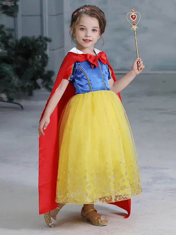 Girls Deluxe Snow White Inspired Costume Dress - Image 5