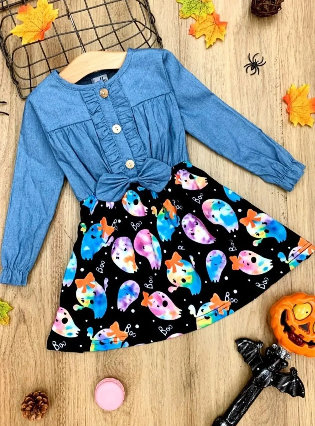 That's The Spirit Chambray Bodice Ghost Dress - Image 2