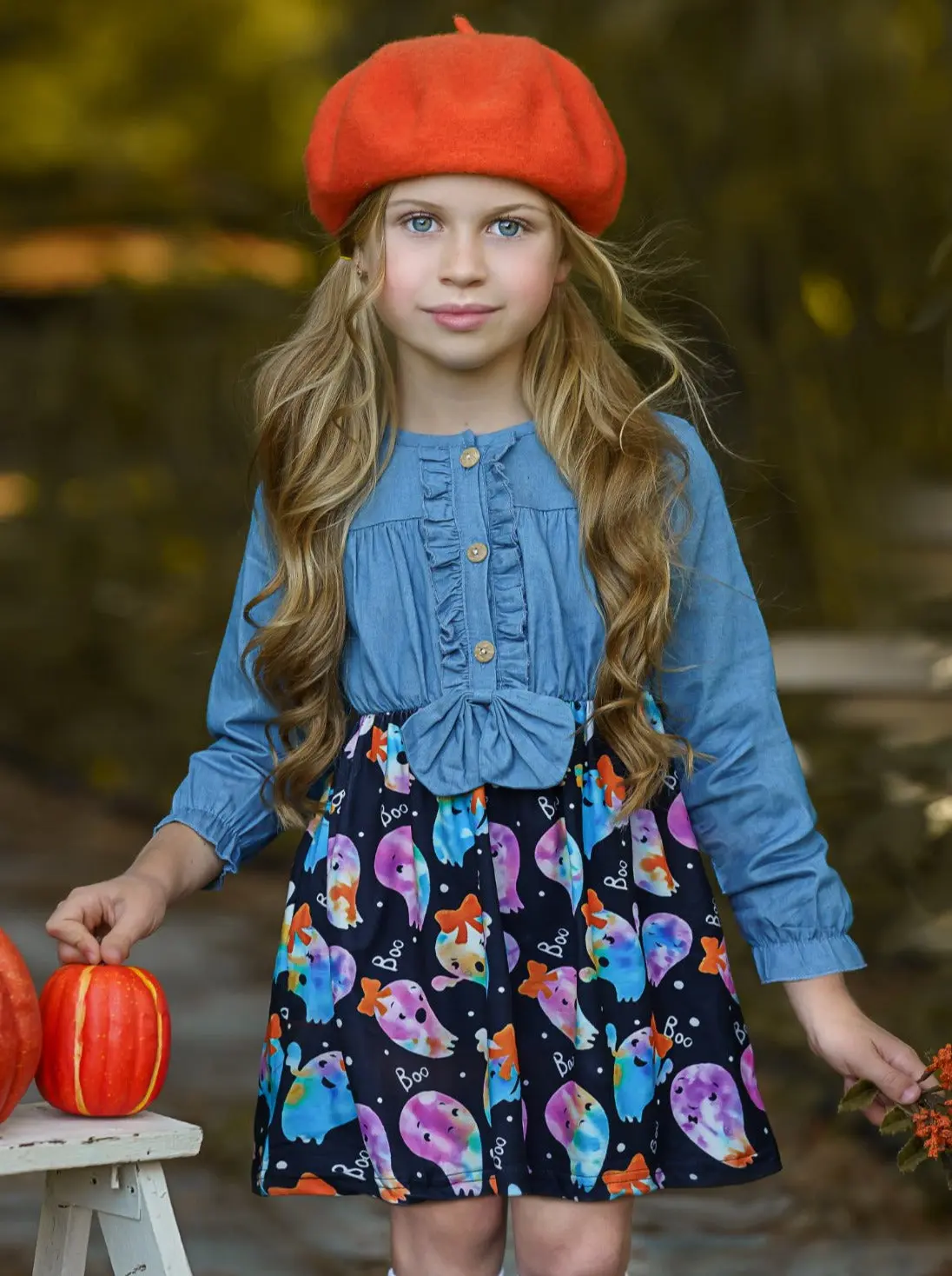 That's The Spirit Chambray Bodice Ghost Dress - Image 3