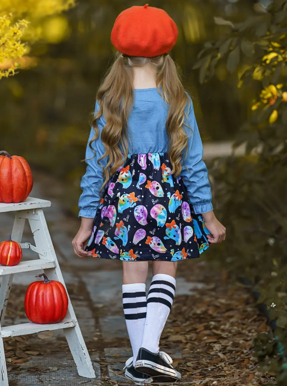 That's The Spirit Chambray Bodice Ghost Dress - Image 4