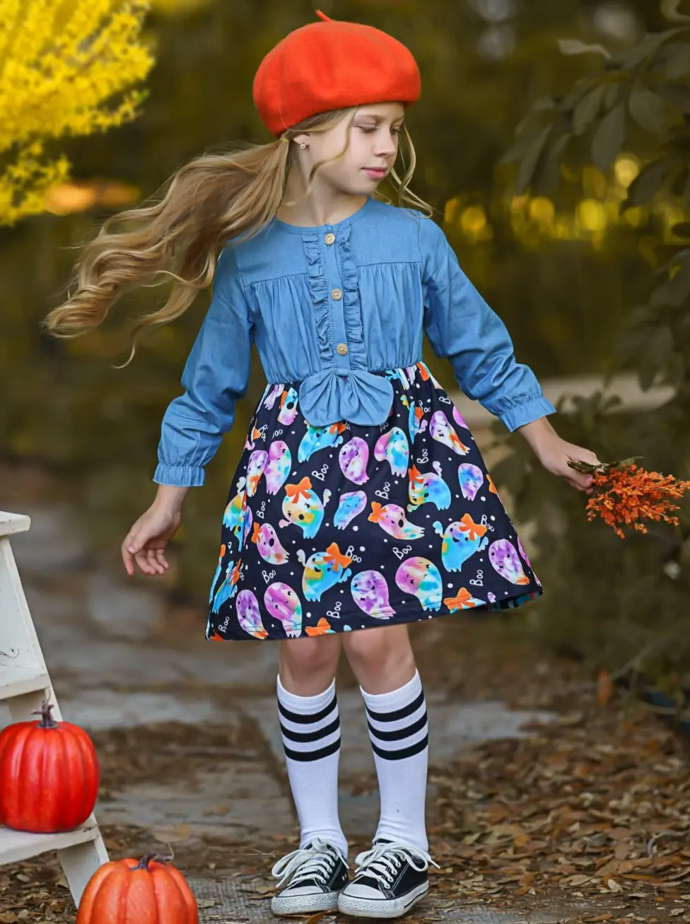 That's The Spirit Chambray Bodice Ghost Dress - Image 5
