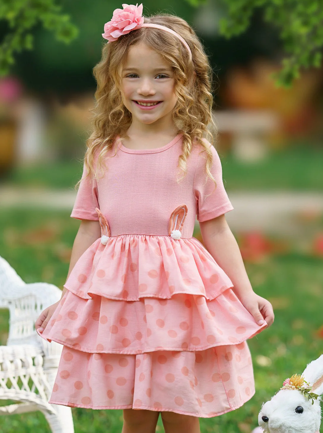 Earresistible Dotted Tiered Easter Dress - Image 2