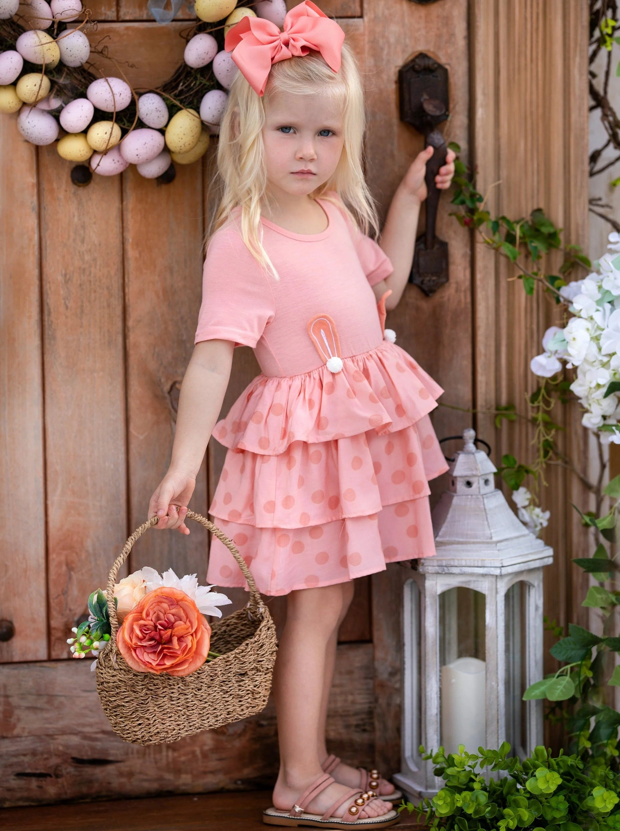 Earresistible Dotted Tiered Easter Dress - Image 4
