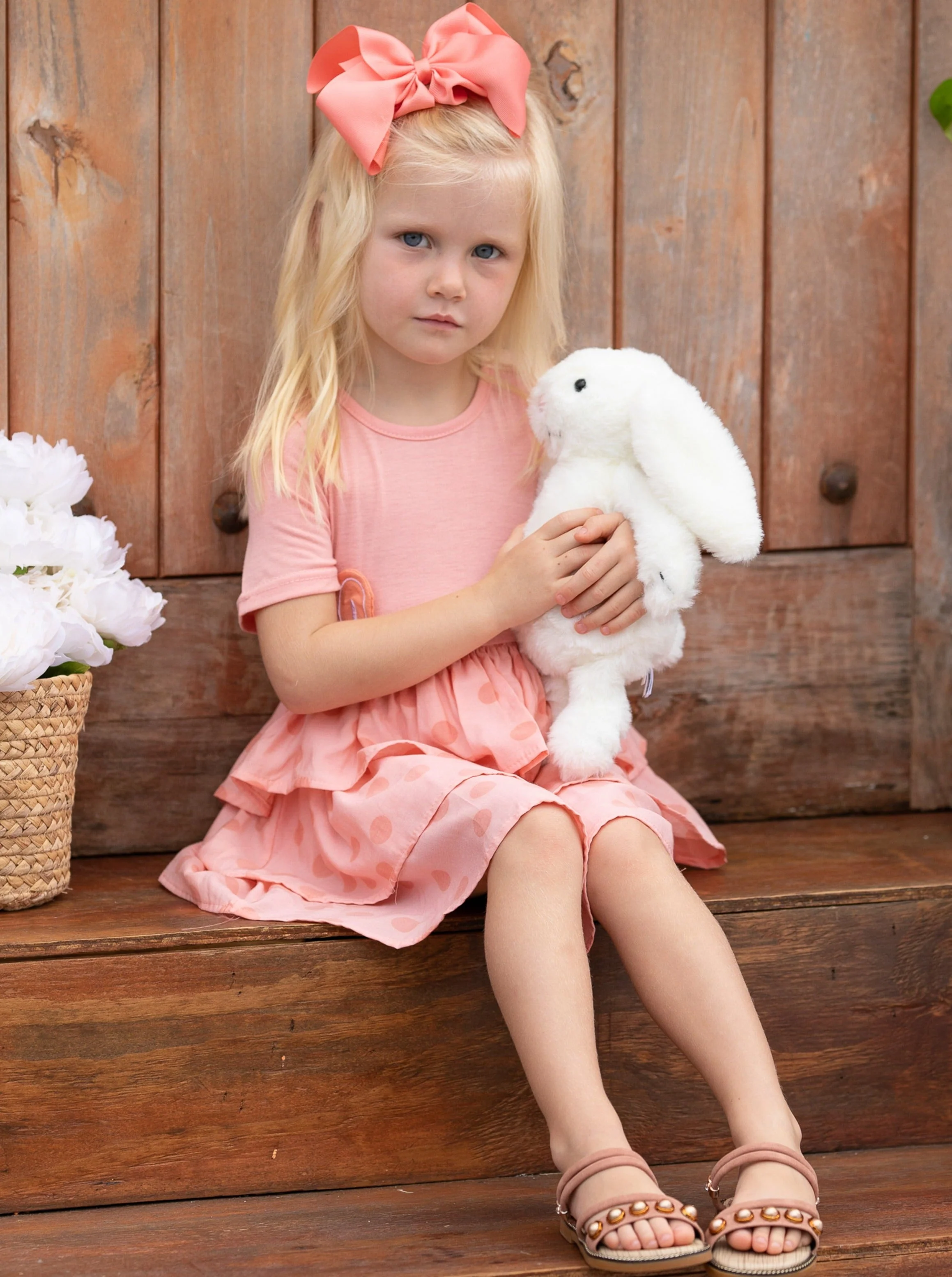 Earresistible Dotted Tiered Easter Dress - Image 6