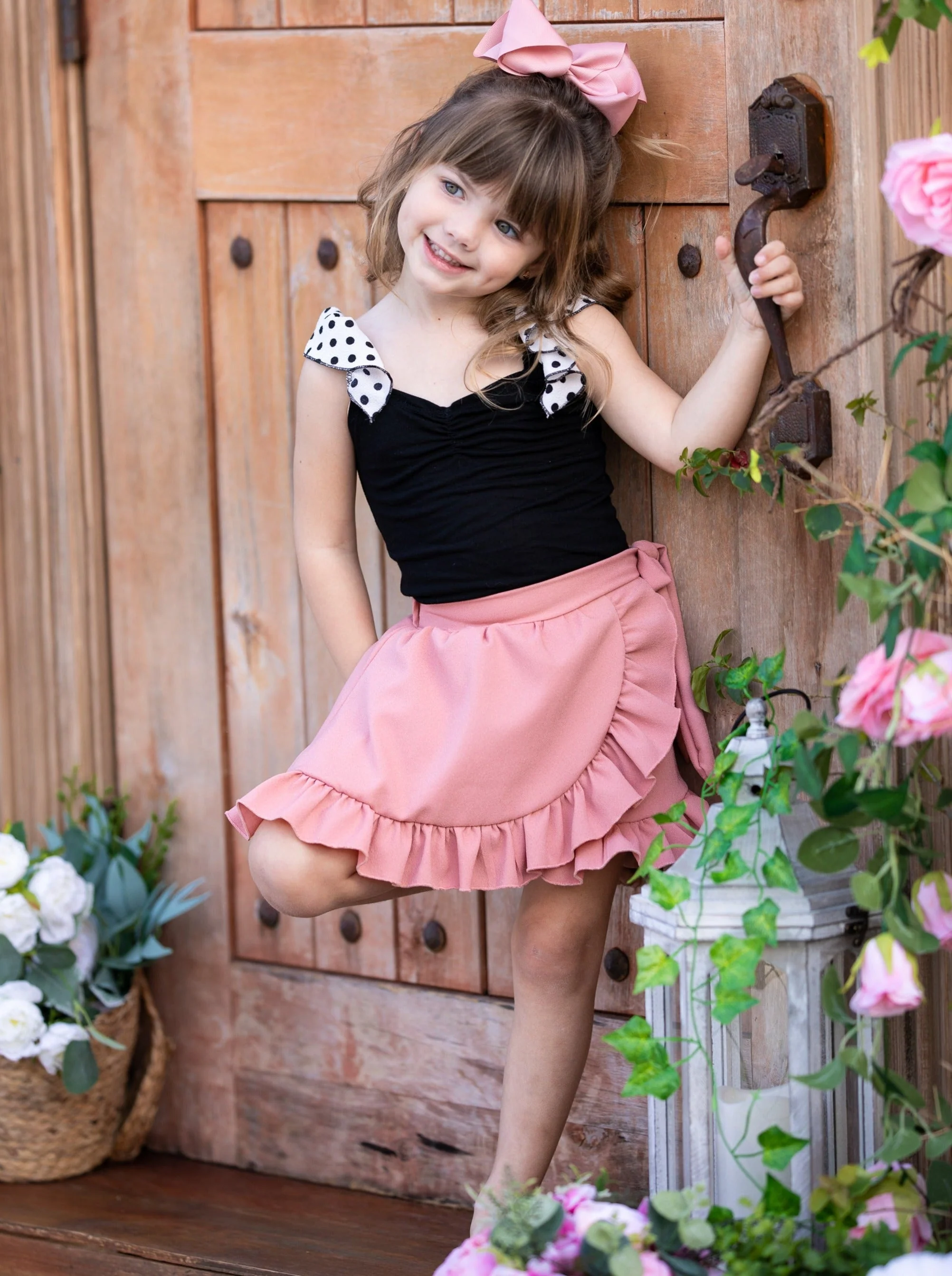 Swiss Sweetie Ruffle Wrap Skirt Set - Image 2