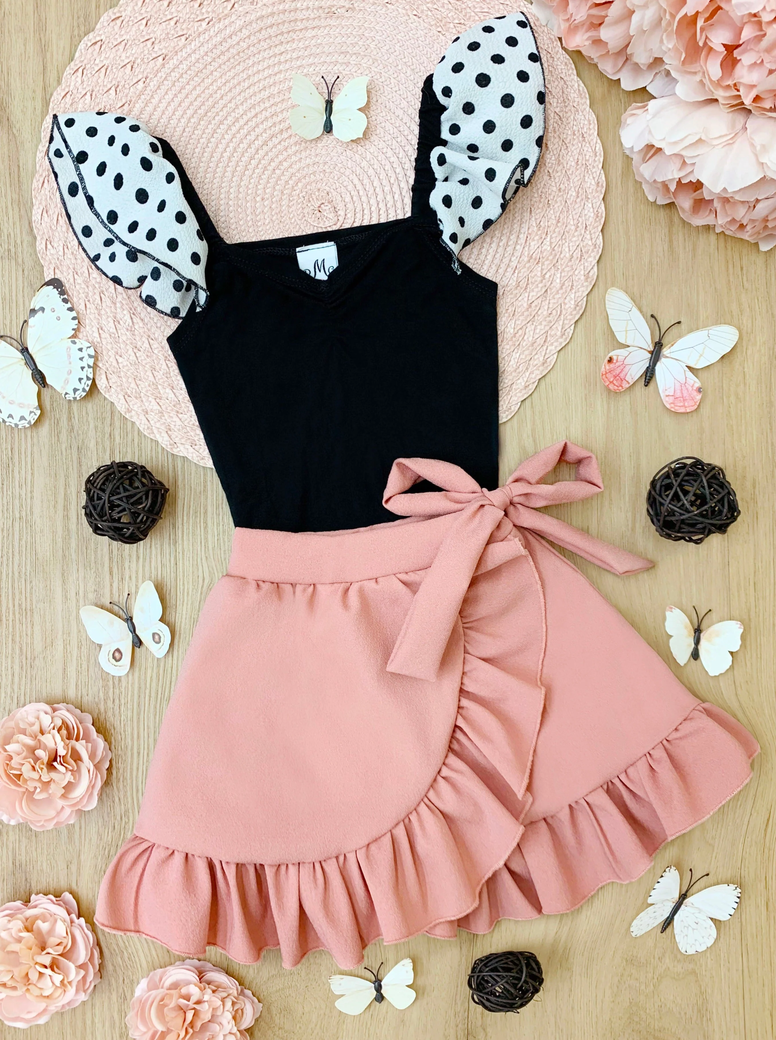Swiss Sweetie Ruffle Wrap Skirt Set - Image 3