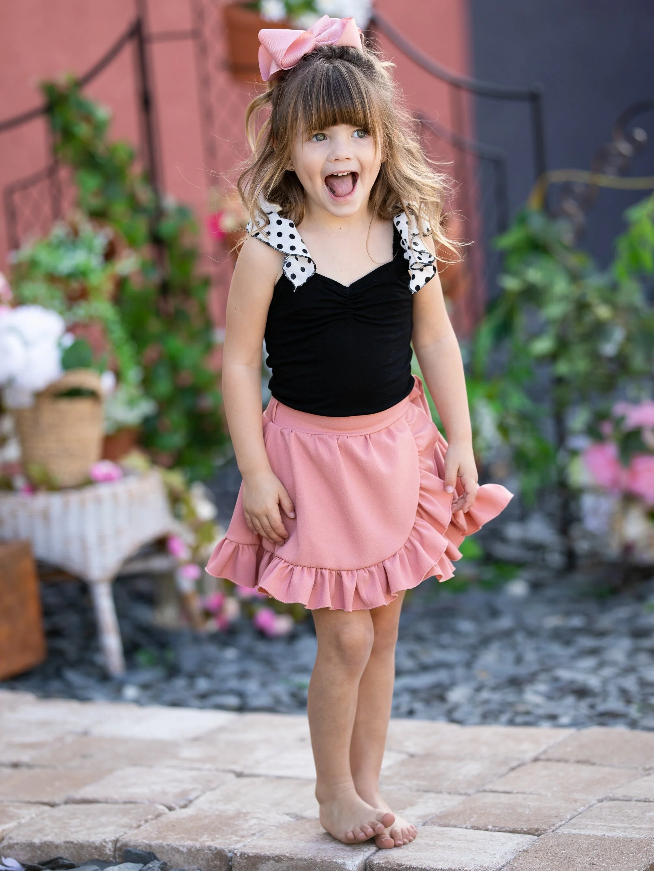 Swiss Sweetie Ruffle Wrap Skirt Set - Image 5