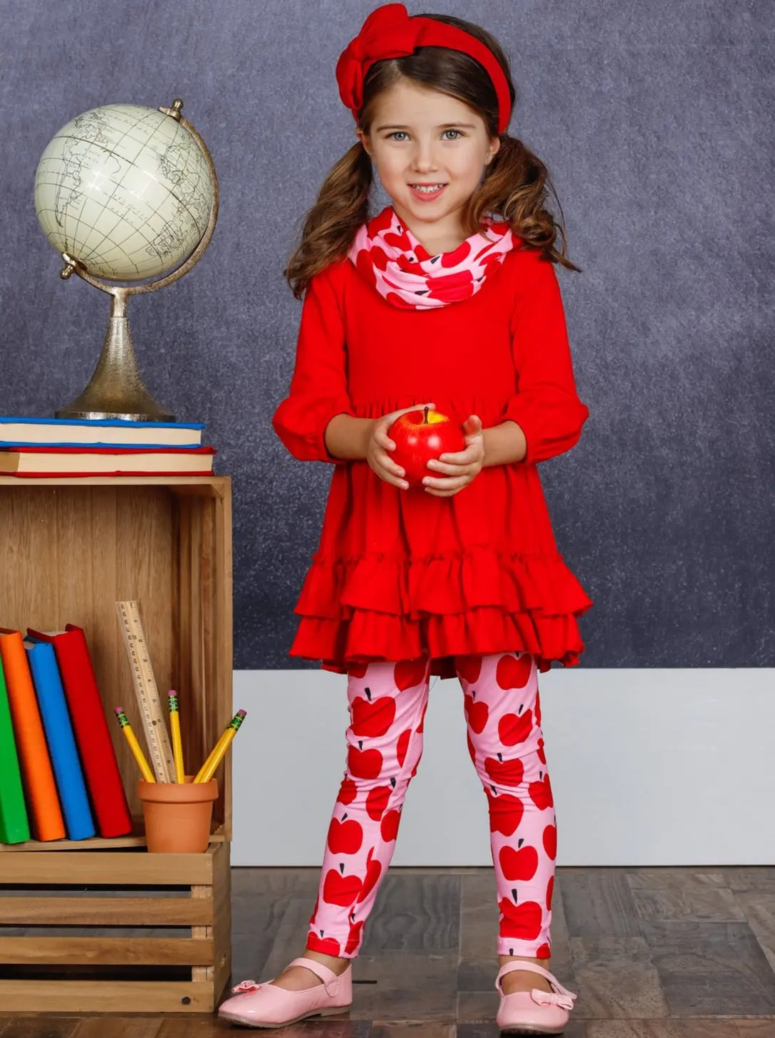 Apple Vision Tunic, Leggings and Scarf Set - Image 6