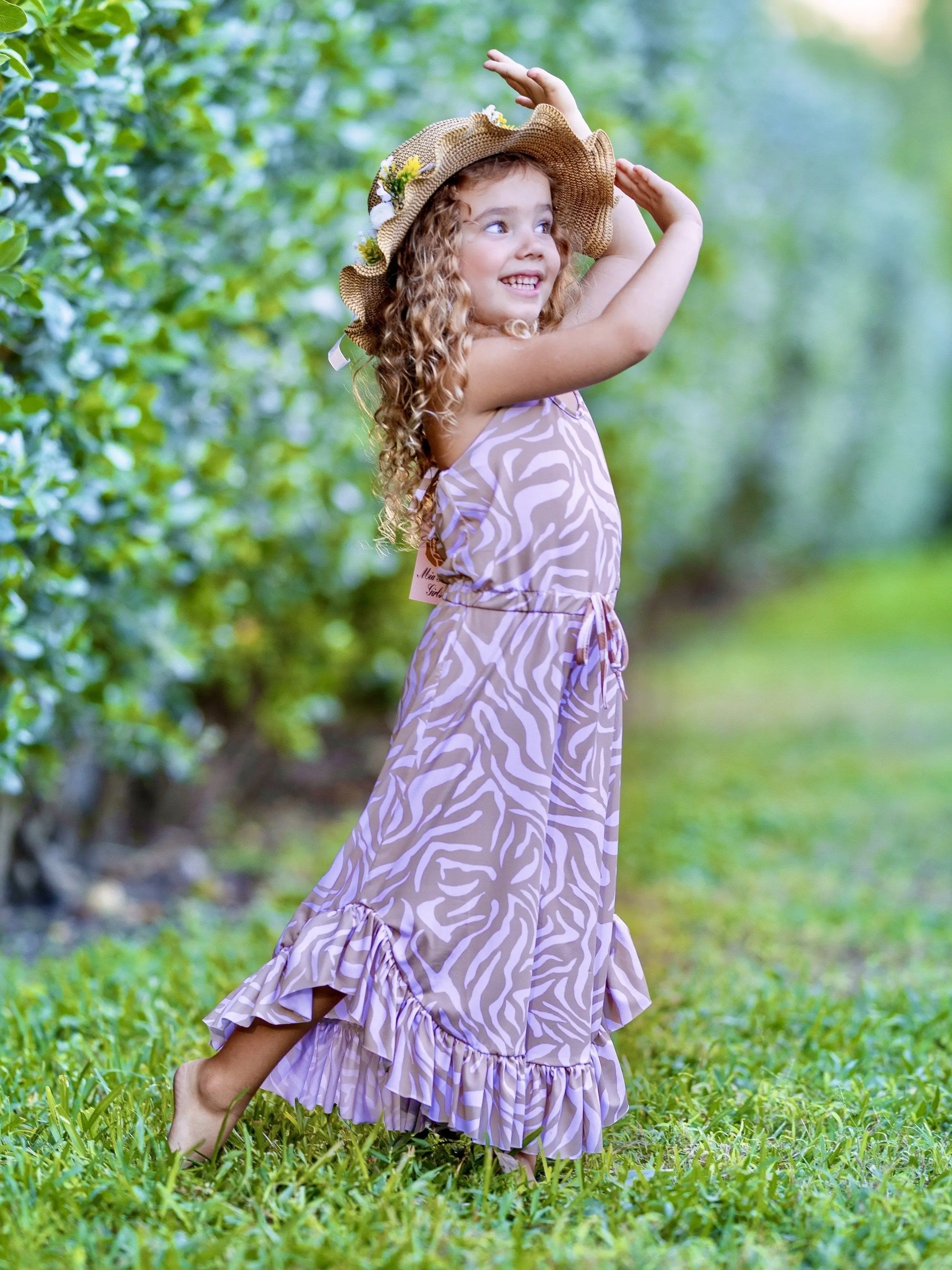Boho Vibes Drawstring Ruffled Palazzo Jumpsuit - Image 6