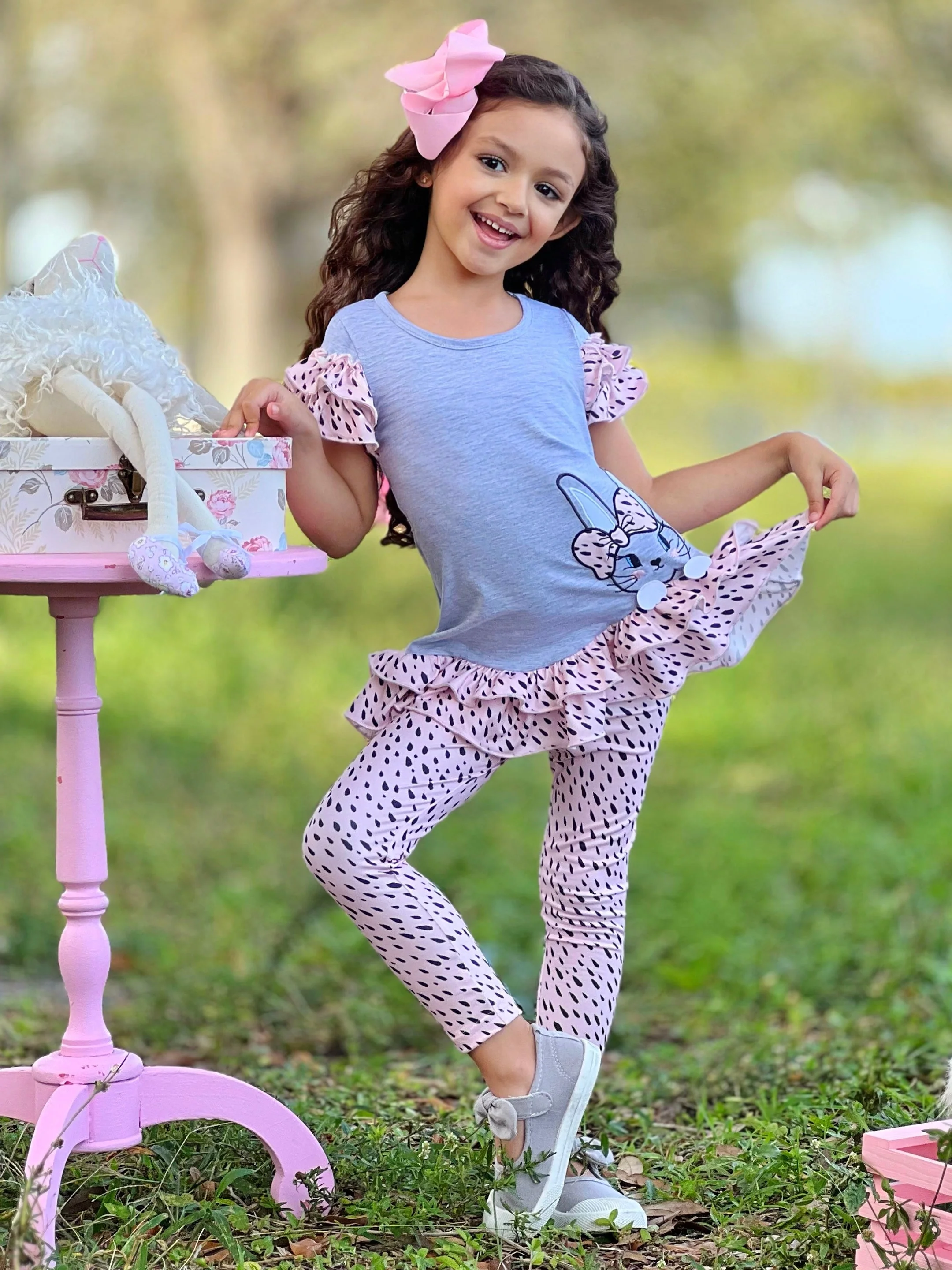 Bunny So Comfy Spotted Legging Set - Image 5